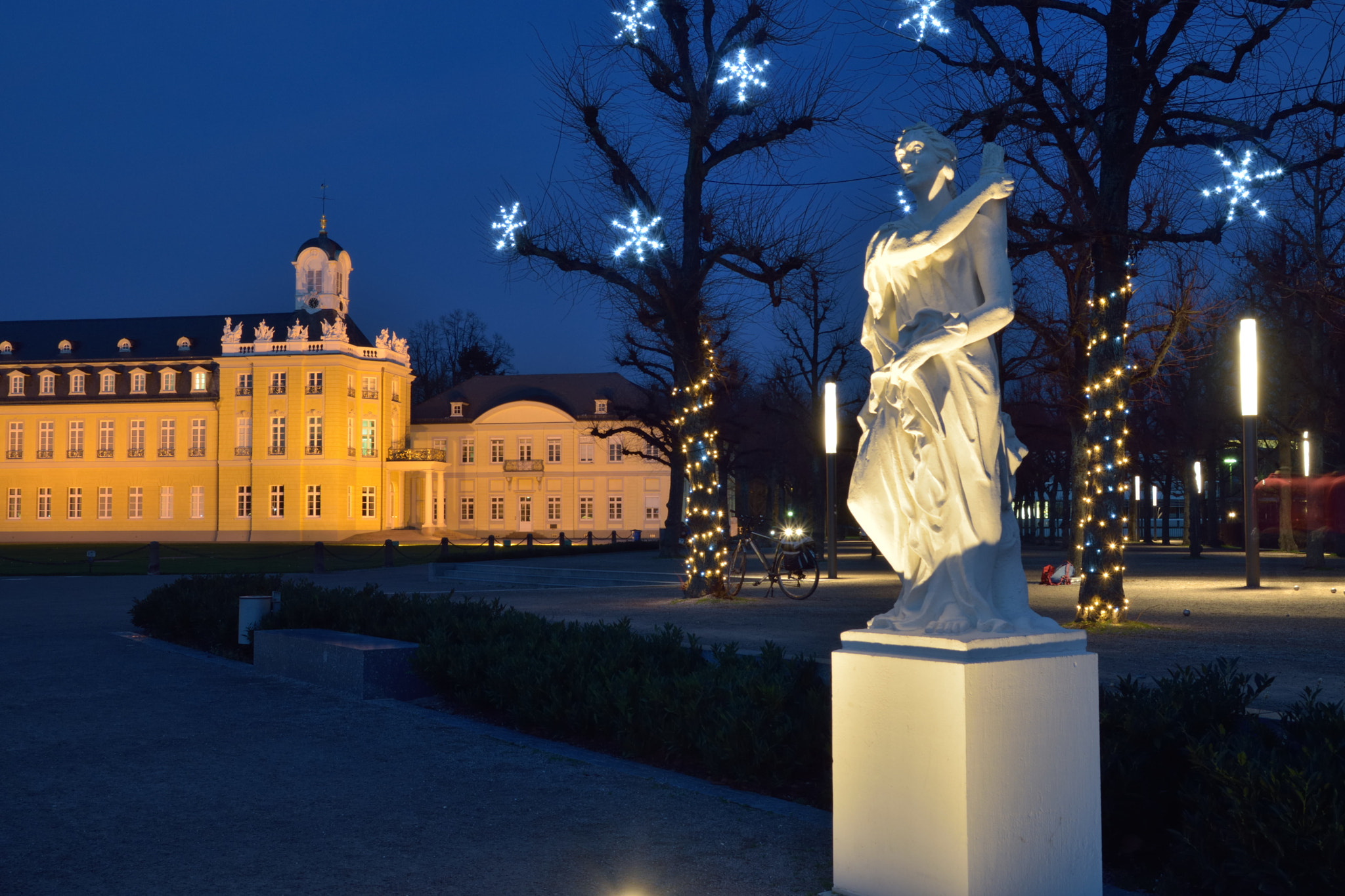 Nikon D5500 sample photo. Karlsruhe castle on christmas photography