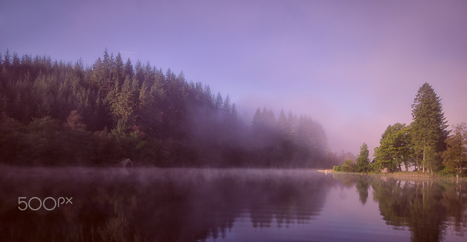 Minolta AF 28-80mm F3.5-5.6 II sample photo. Misty loch photography