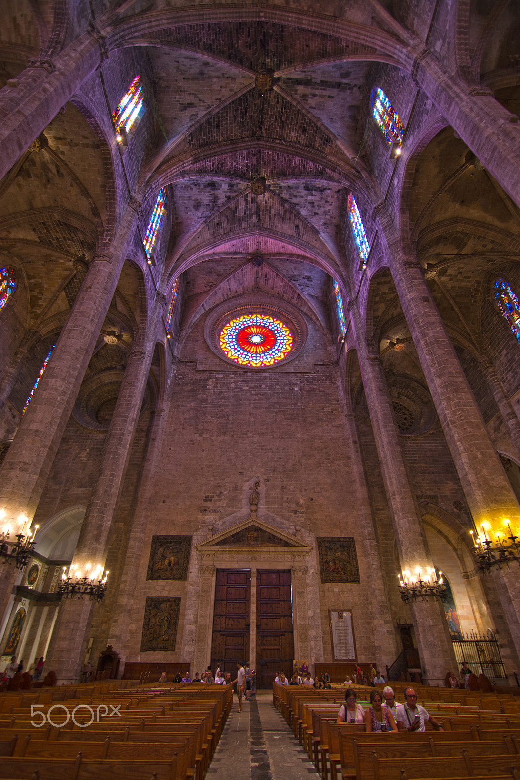 Nikon D7100 sample photo. Interior details of la seu cathedral photography