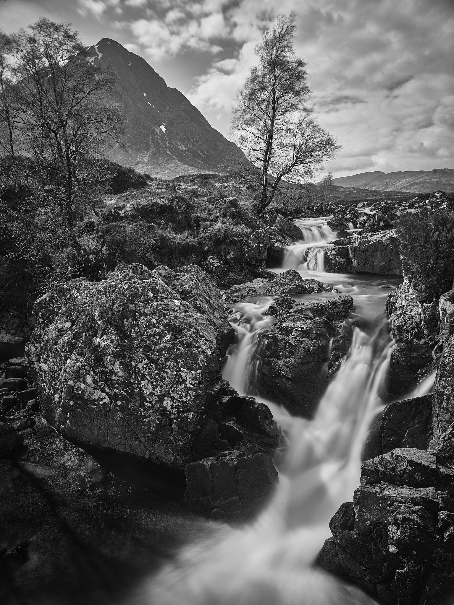 Phase One IQ260 sample photo. In the scottish highlands: buachaille etive mòr photography