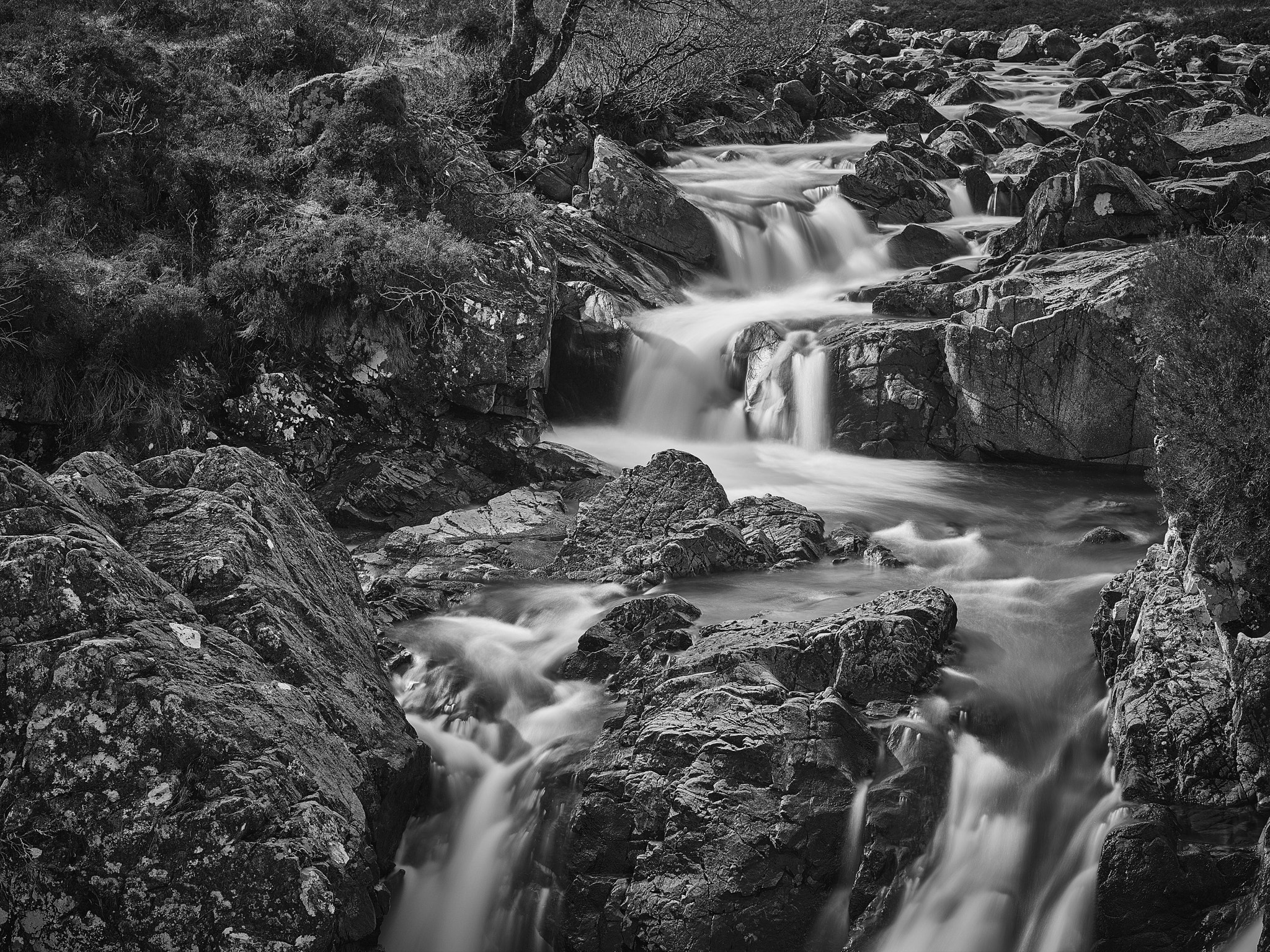 Phase One IQ260 sample photo. Just a waterfall in the scottish highlands photography