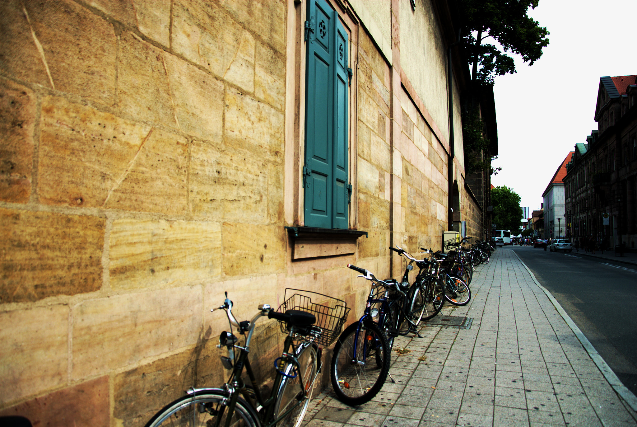 Nikon D200 sample photo. Bicycles in erlangen photography