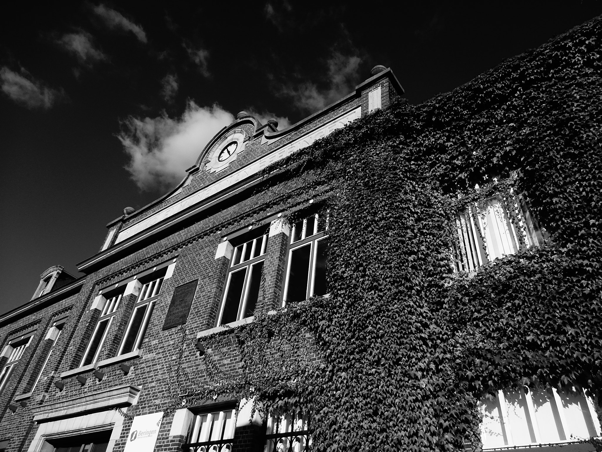 Sony Cyber-shot DSC-WX220 sample photo. Black and white mine building photography