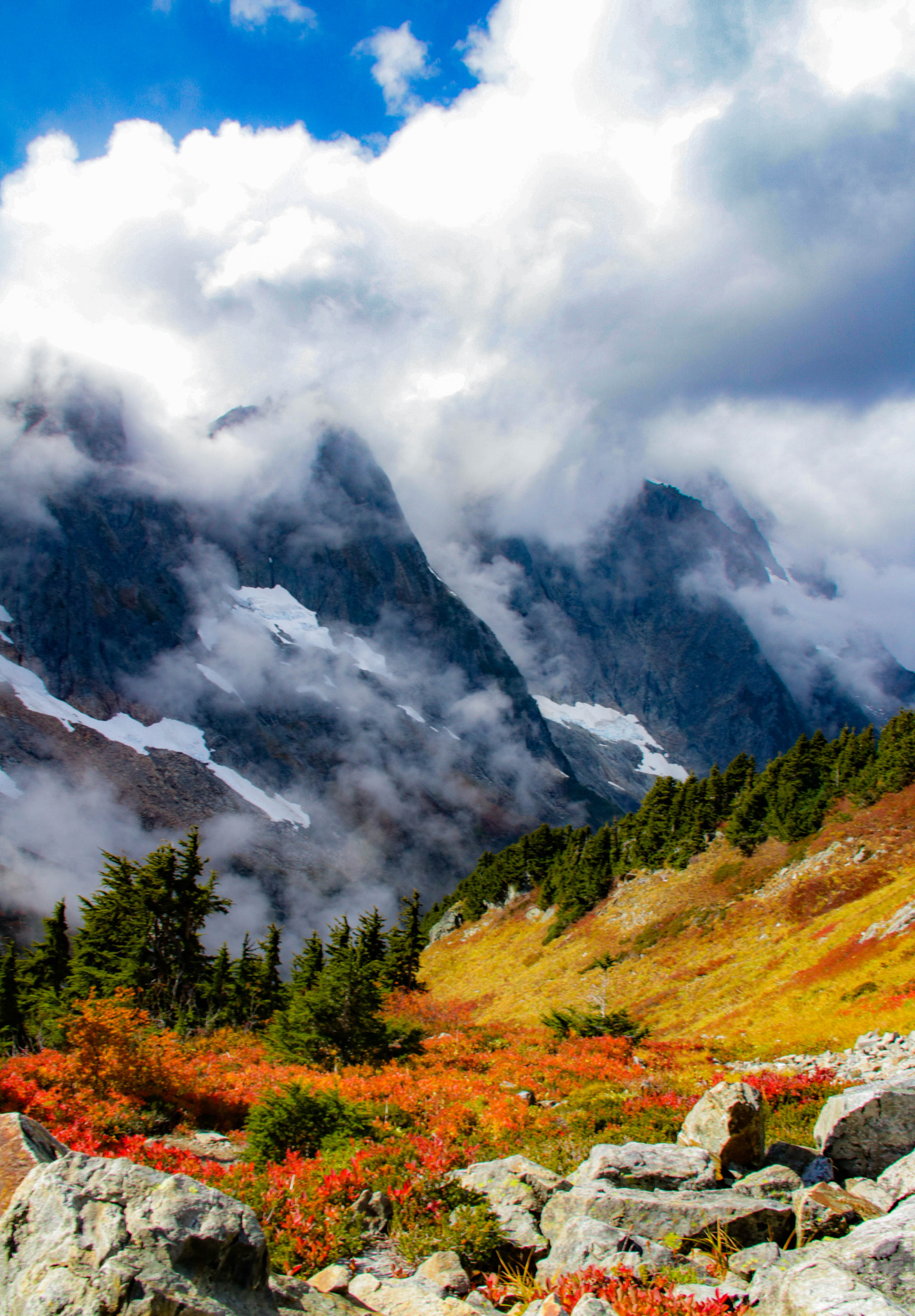 Canon EF 75-300mm F4.0-5.6 IS USM sample photo. Cloudy cascades photography
