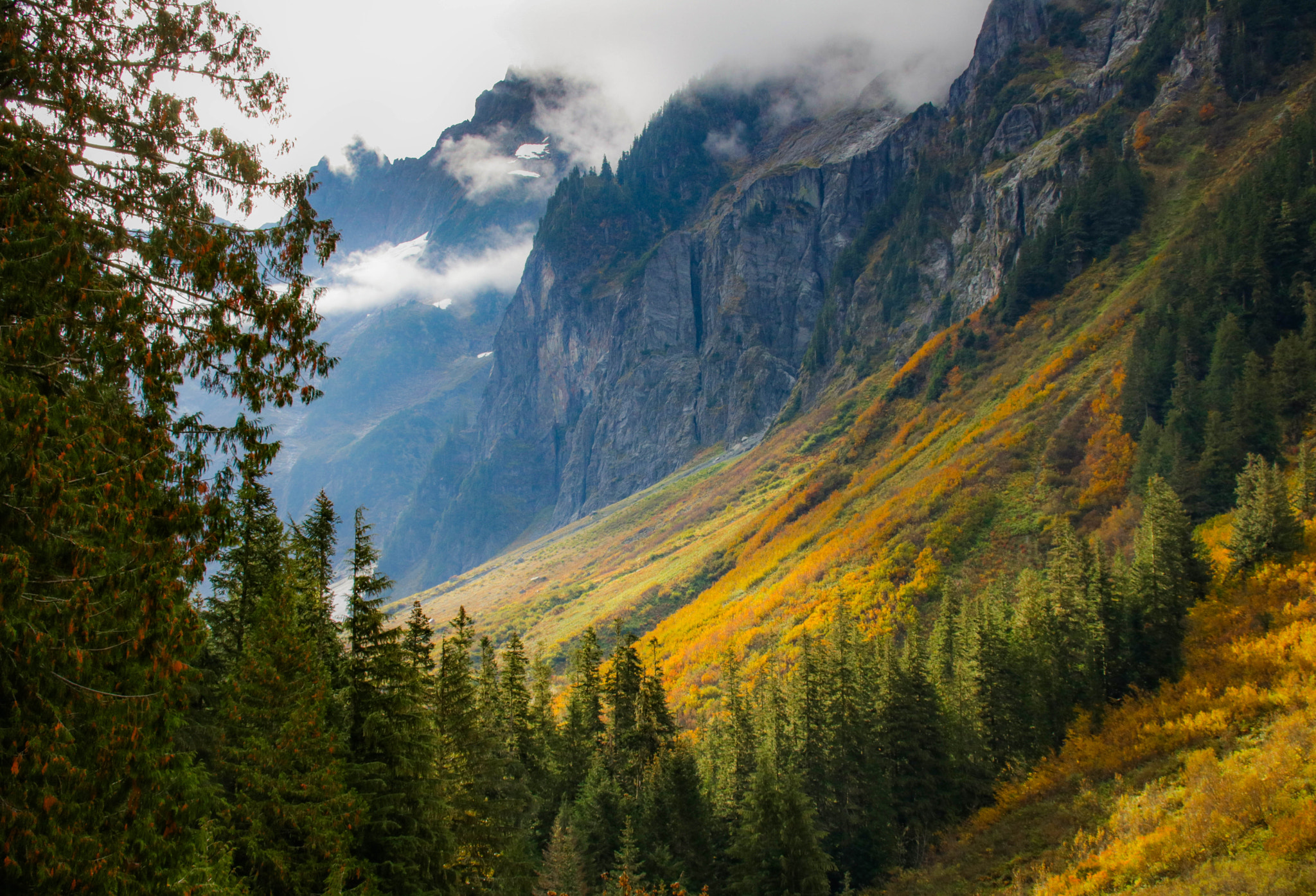 Canon EF 75-300mm F4.0-5.6 IS USM sample photo. Entering north cascades photography