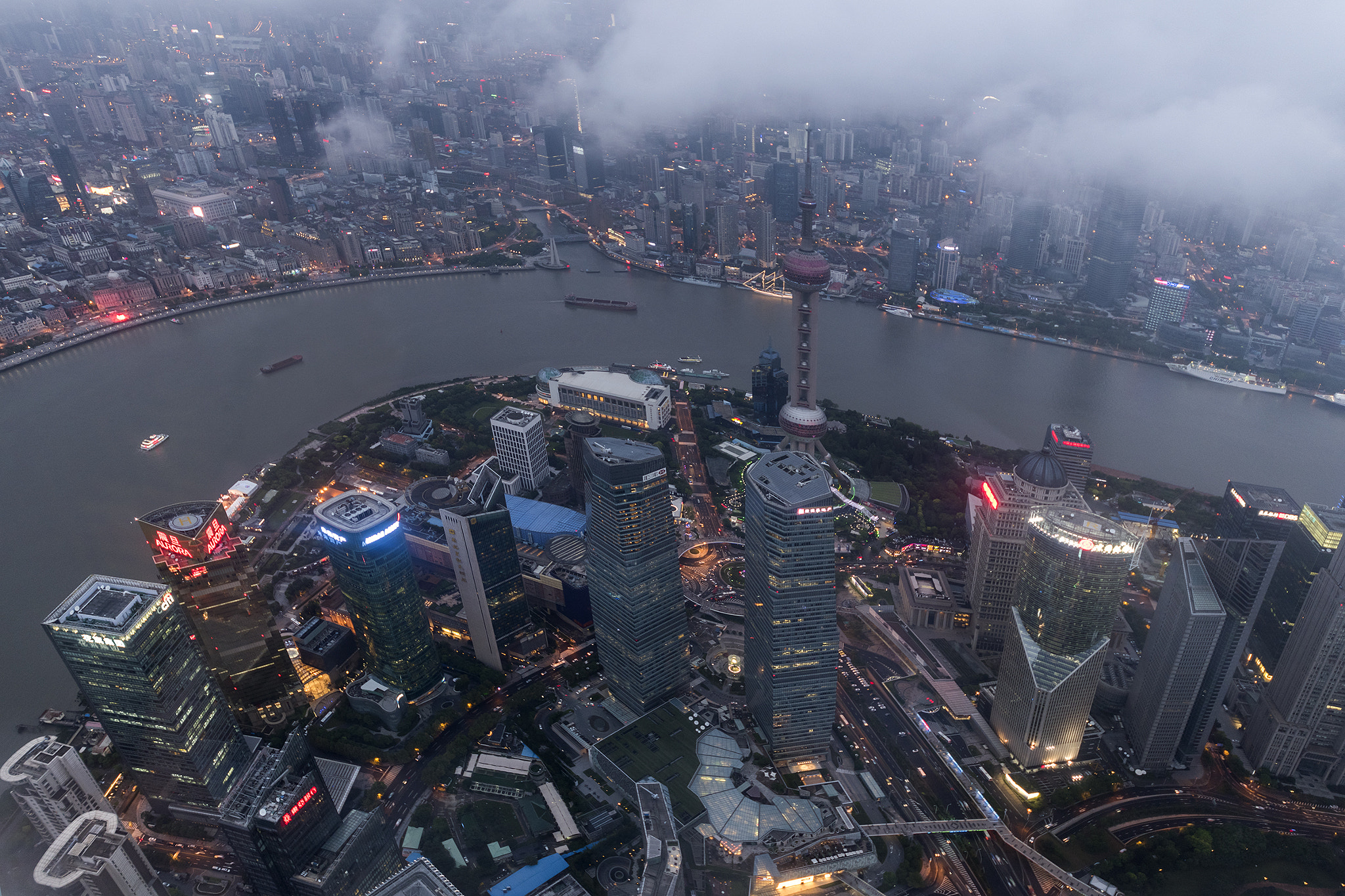 Sigma 12-24mm F4.5-5.6 II DG HSM sample photo. Lights of pudong photography