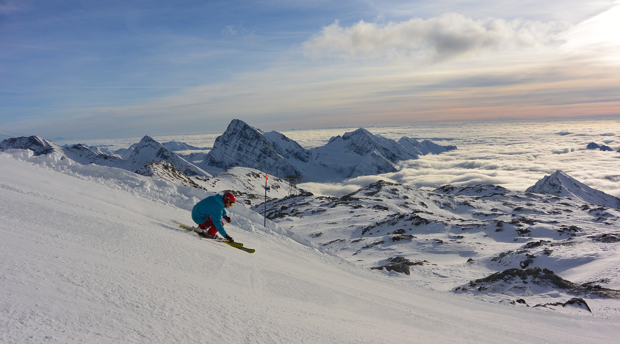 Nikon 1 J3 sample photo. Monterosa ski photography