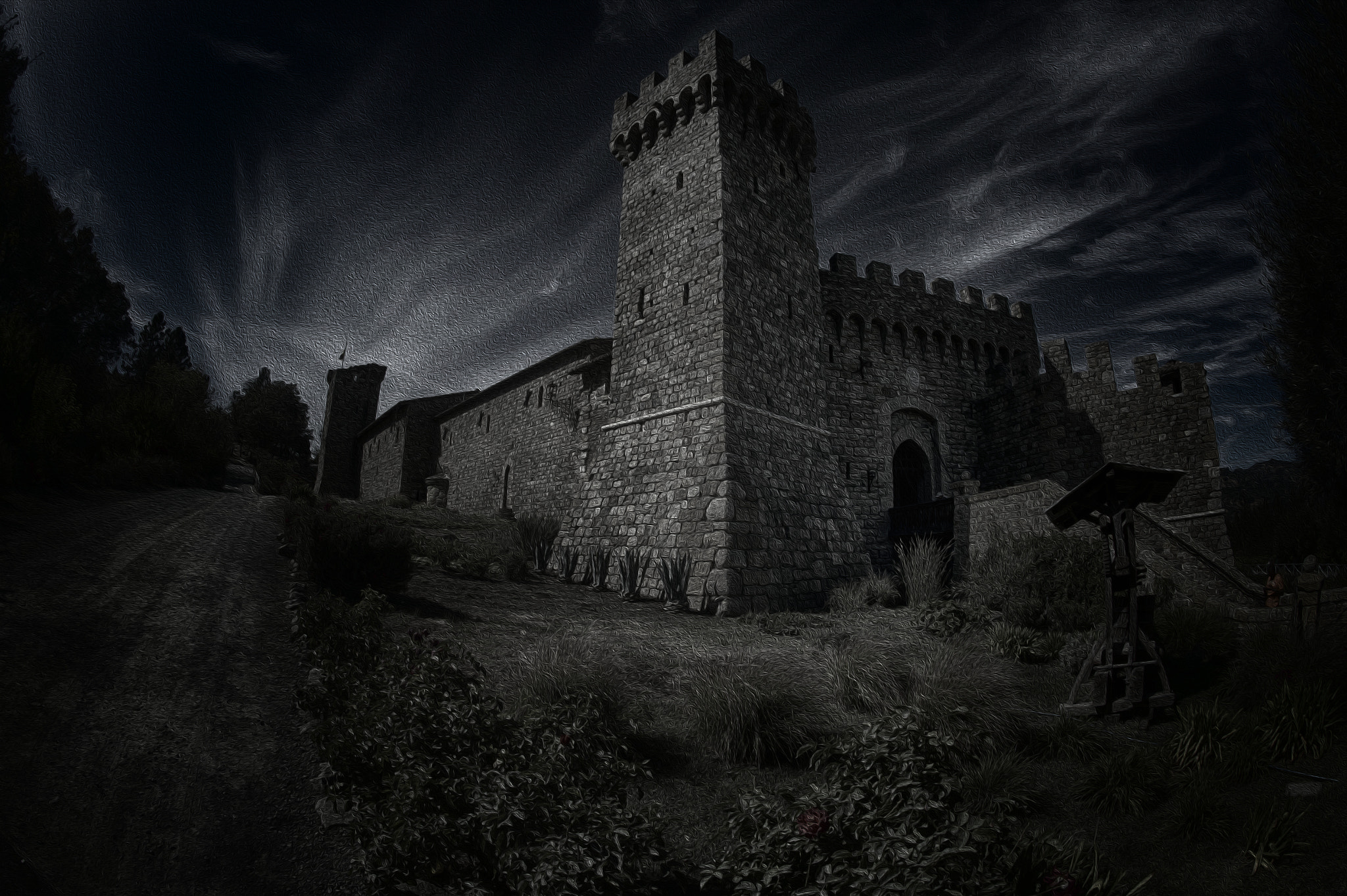 Nikon Df + Nikon AF Fisheye-Nikkor 16mm F2.8D sample photo. Castello di amorosa photography