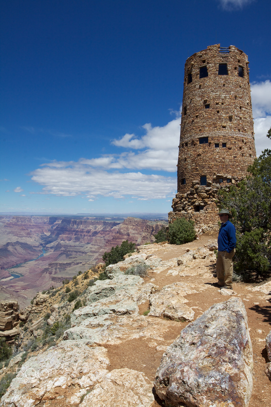 Canon EOS 50D + Canon EF 16-35mm F4L IS USM sample photo. Desert watchtower at grand canyon national park photography