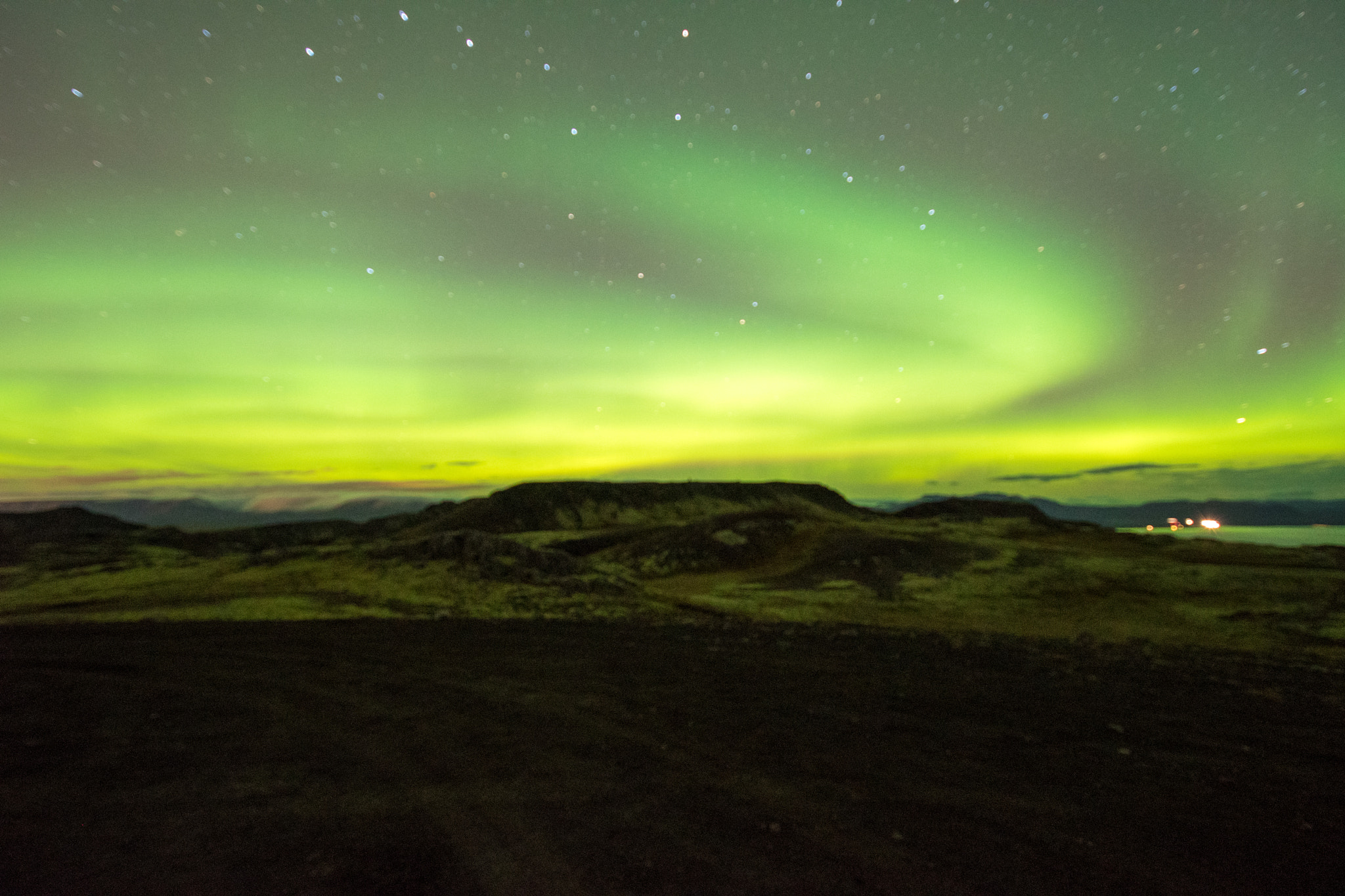 Nikon D500 sample photo. Northern lights iceland photography