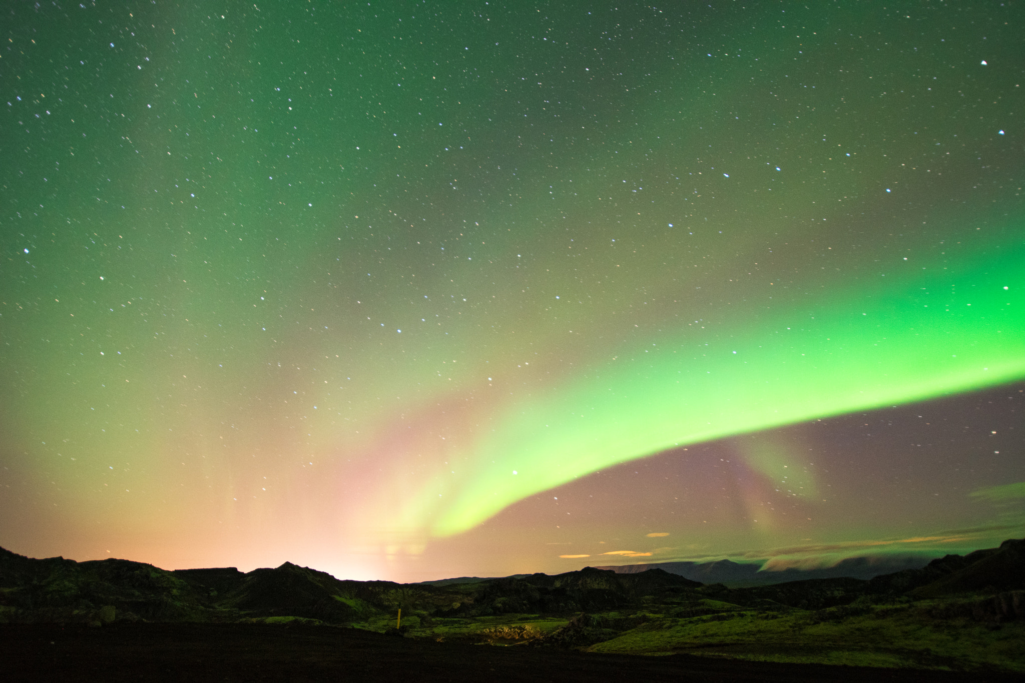 Nikon D500 sample photo. Northern lights iceland photography