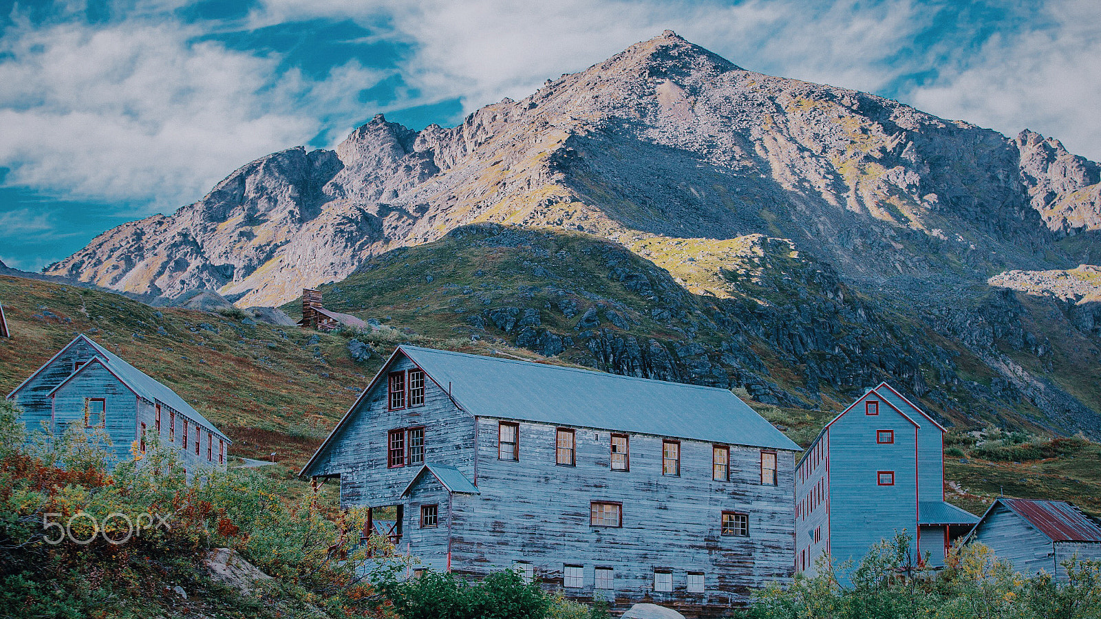 70-200mm F2.8 G SSM sample photo. "ghost town", independence mine, alaska photography