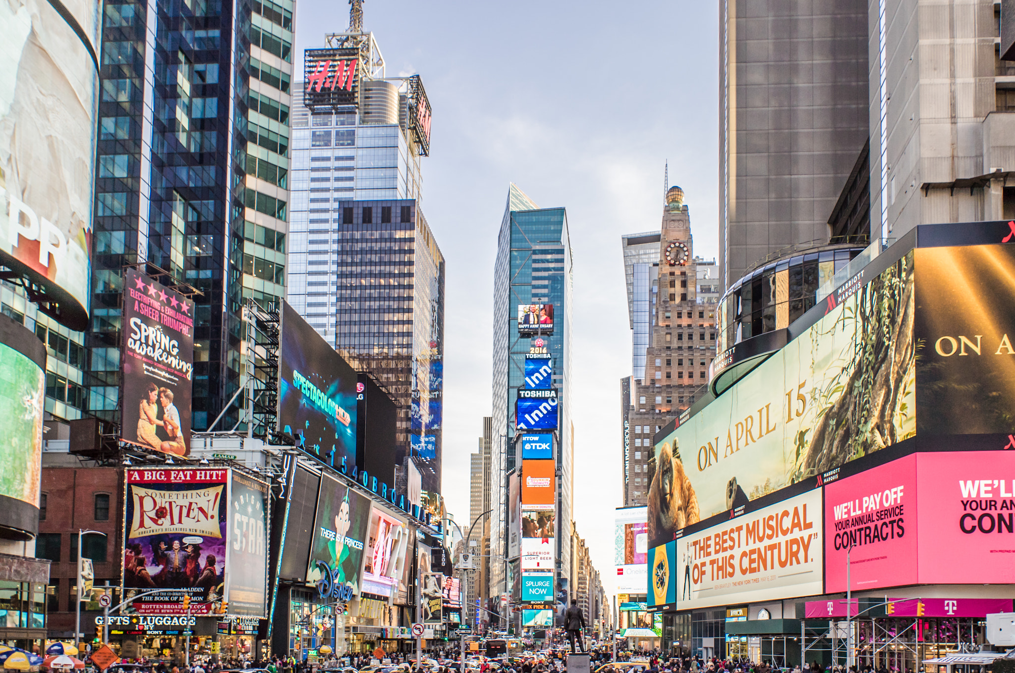 Time Square with Billboard in New York