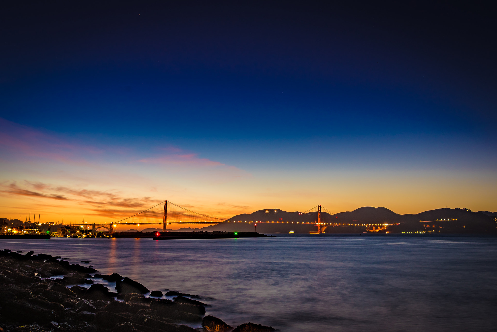 Nikon D750 + Nikon AF Nikkor 24mm F2.8D sample photo. Golden gate bridge photography