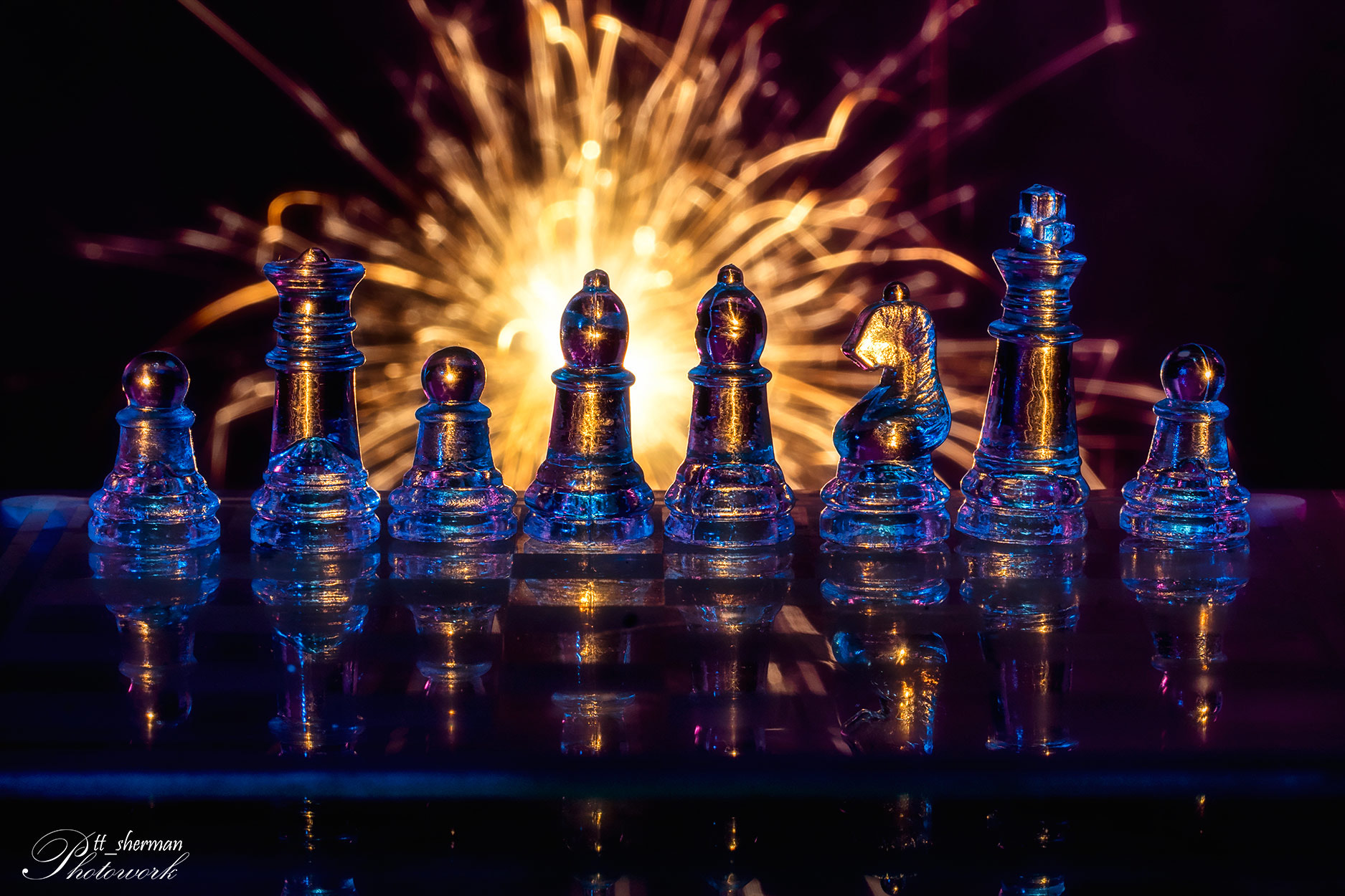 100mm F2.8 G SSM OSS sample photo. Chess-fire photography