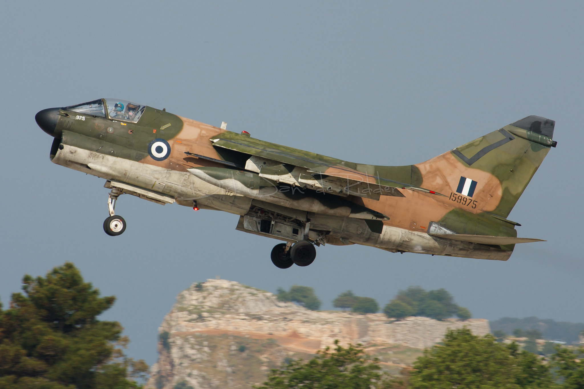 Canon EF 70-200mm F2.8L USM sample photo. Hellenic air force a-7e corsair ii 159975 photography