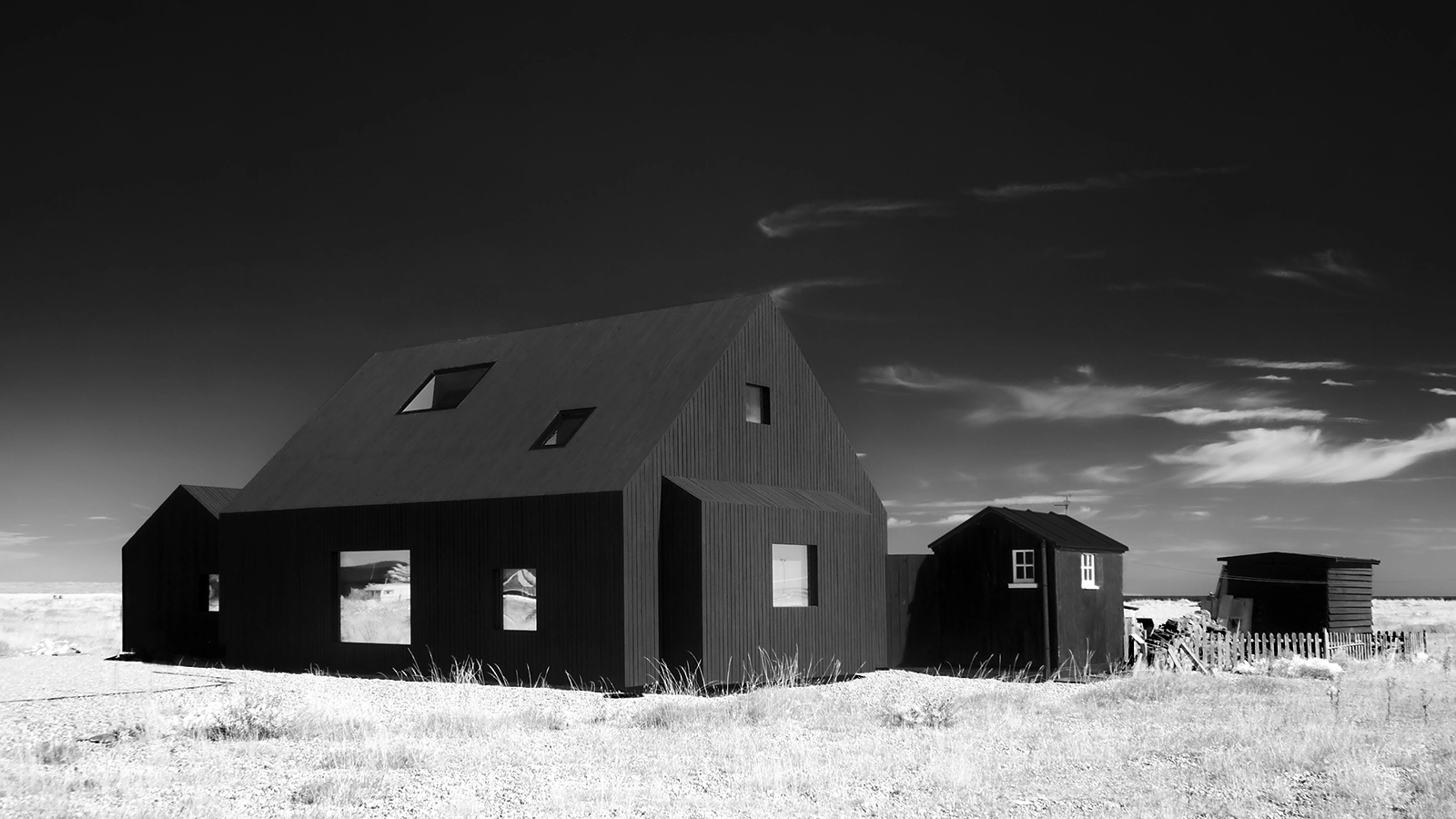 Panasonic Lumix DMC-GX1 sample photo. Black house, dungeness. photography