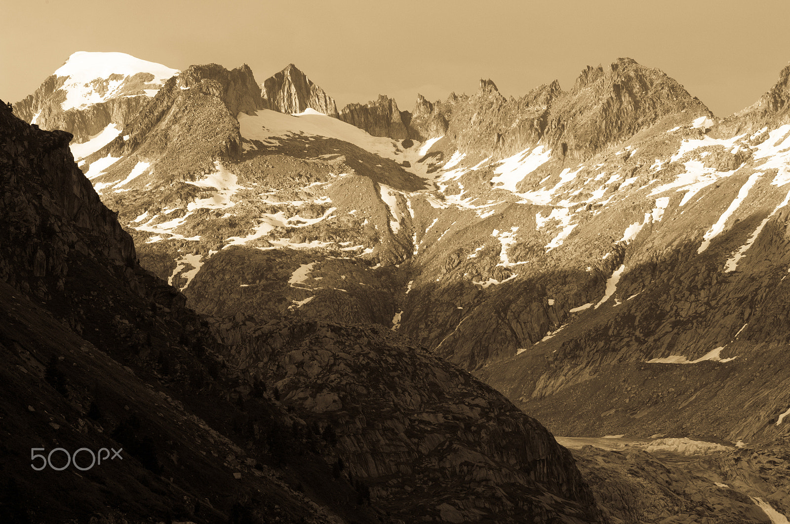 Nikon D2X sample photo. Grimselpass in the swiss mountains photography