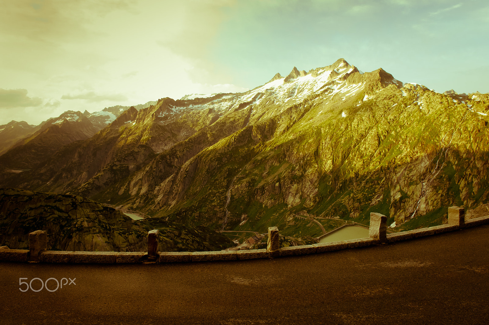 Nikon D2X sample photo. Grimselpass in the swiss mountains photography