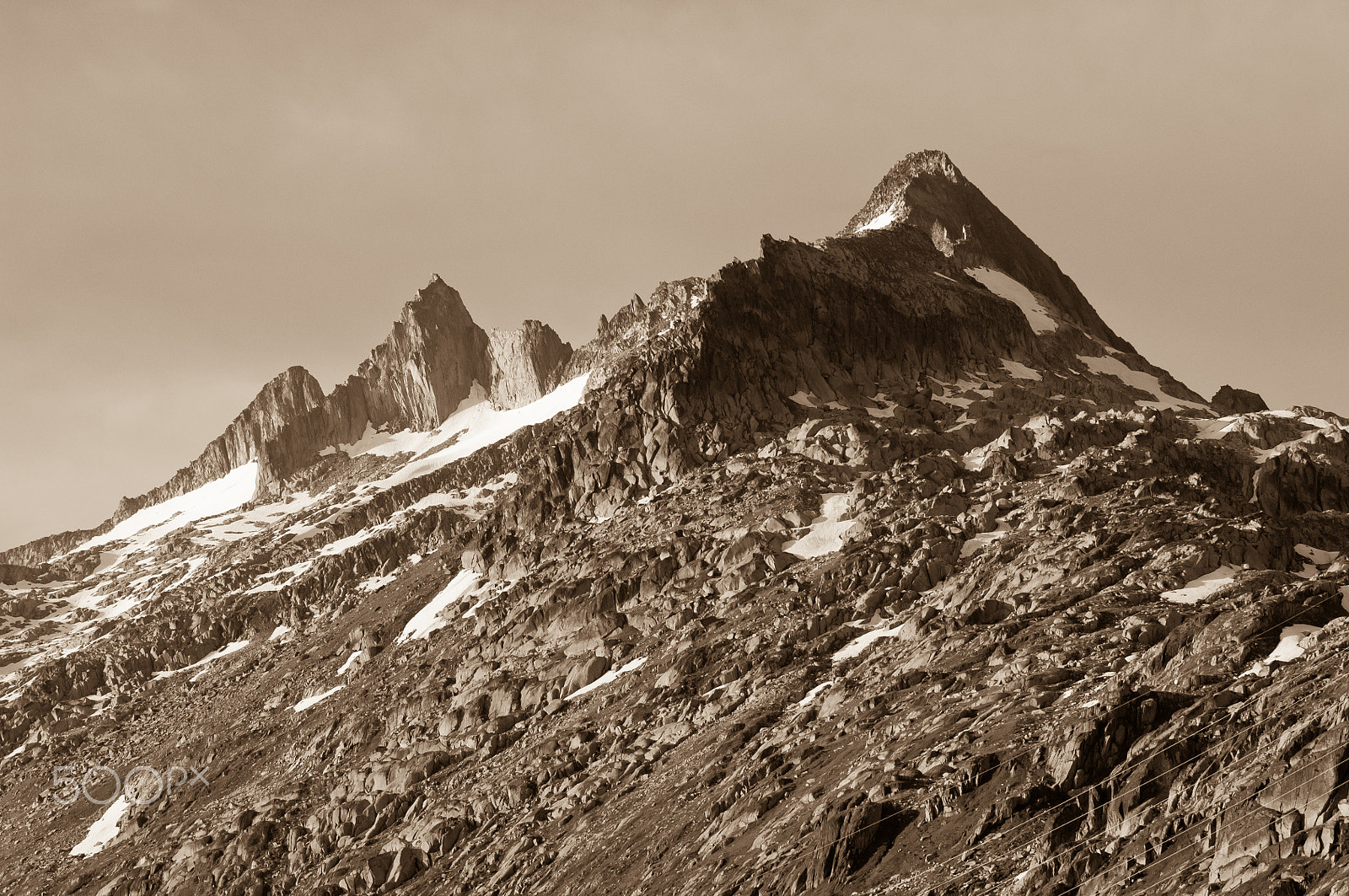 Nikon D2X sample photo. Grimselpass in the swiss mountains photography