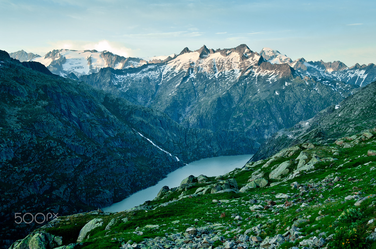 Nikon D2X sample photo. Pass grimselpass in the swiss mountains photography