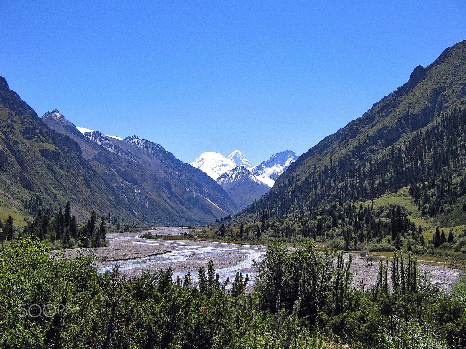 Canon POWERSHOT A400 sample photo. Khan tengri from the keskentas valley, kazakhstan. photography