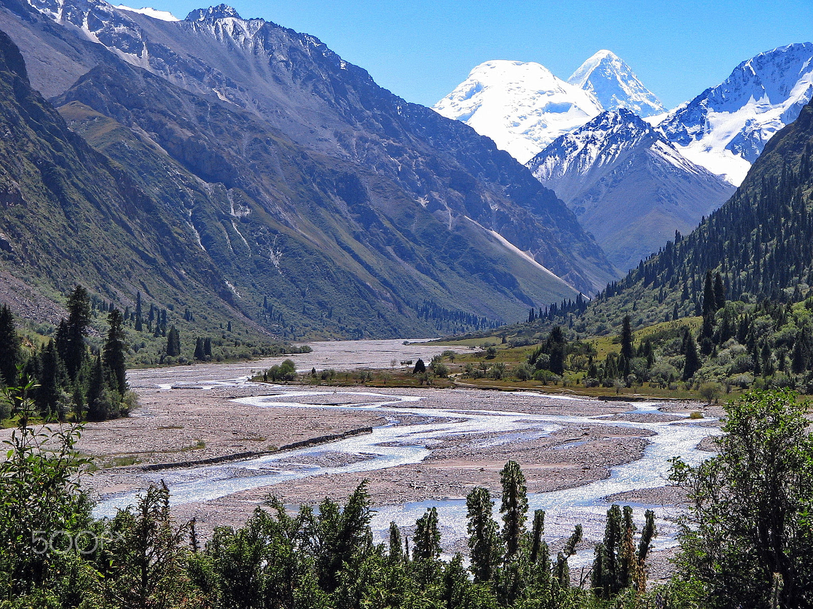 Canon POWERSHOT A400 sample photo. Khan tengri from the keskentas valley, kazakhstan. photography