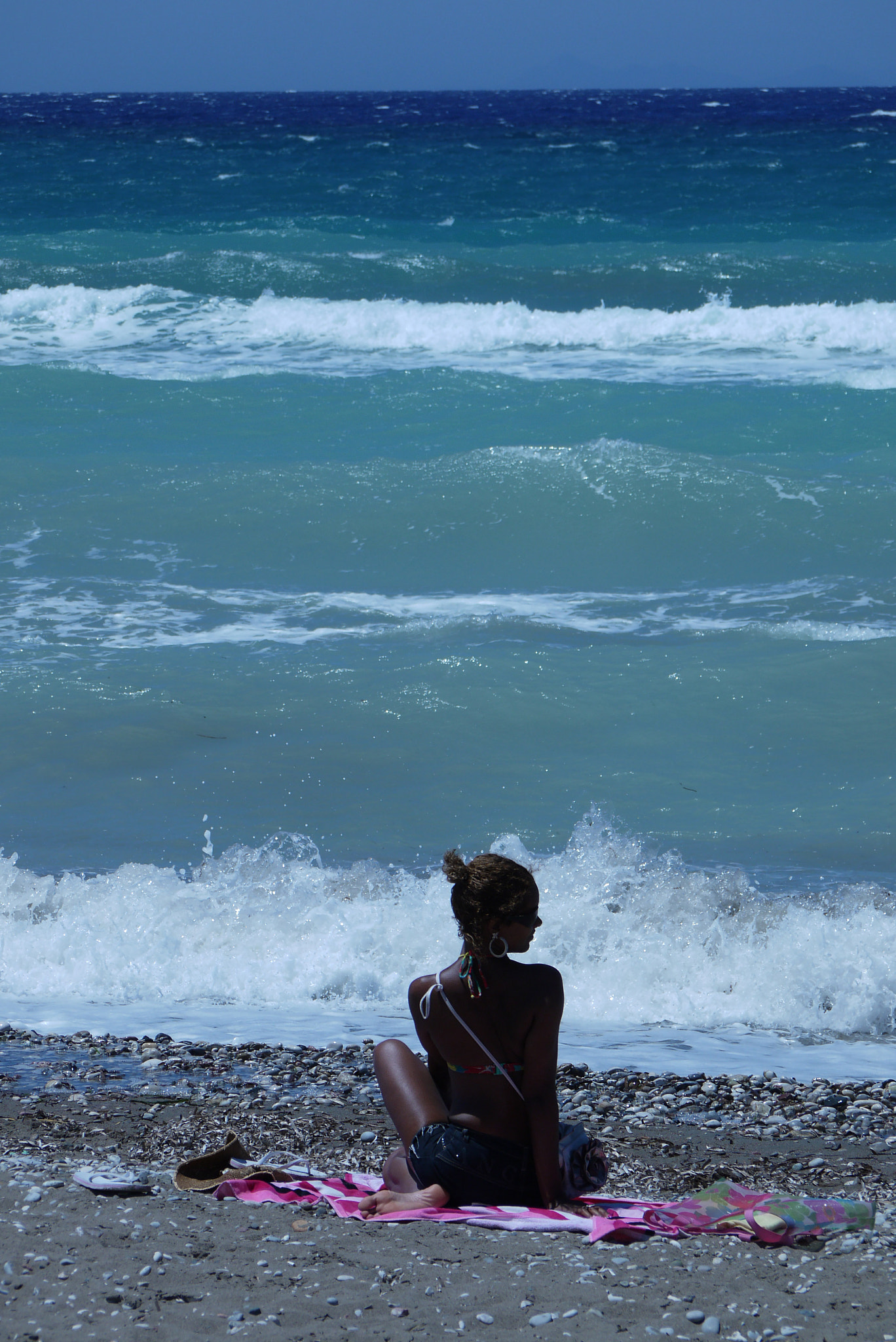 Panasonic Lumix G Vario 45-200mm F4-5.6 OIS sample photo. Beauty on the beach photography