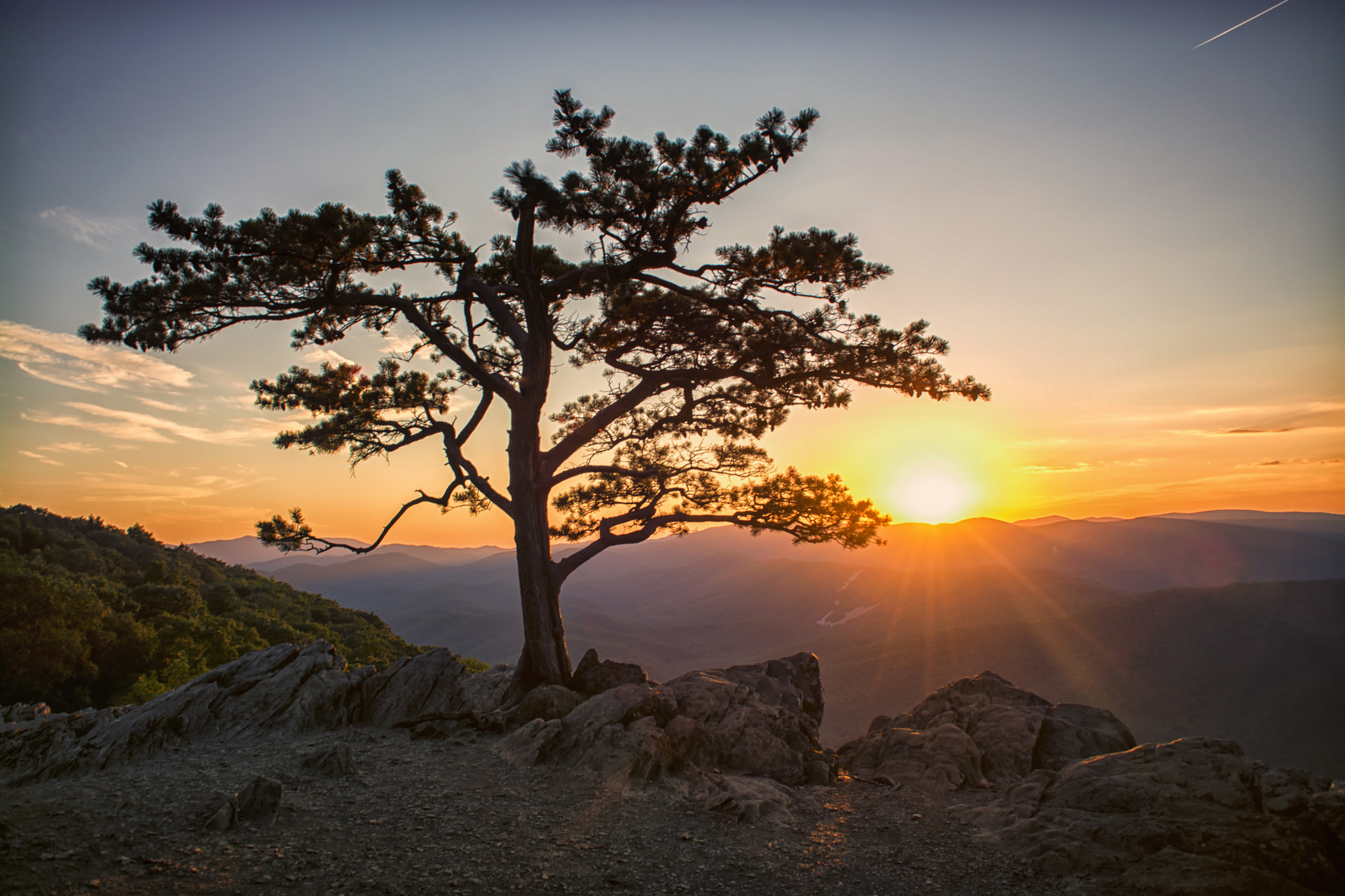 Sigma 18-50mm F2.8-4.5 DC OS HSM sample photo. Blue ridge sunset photography