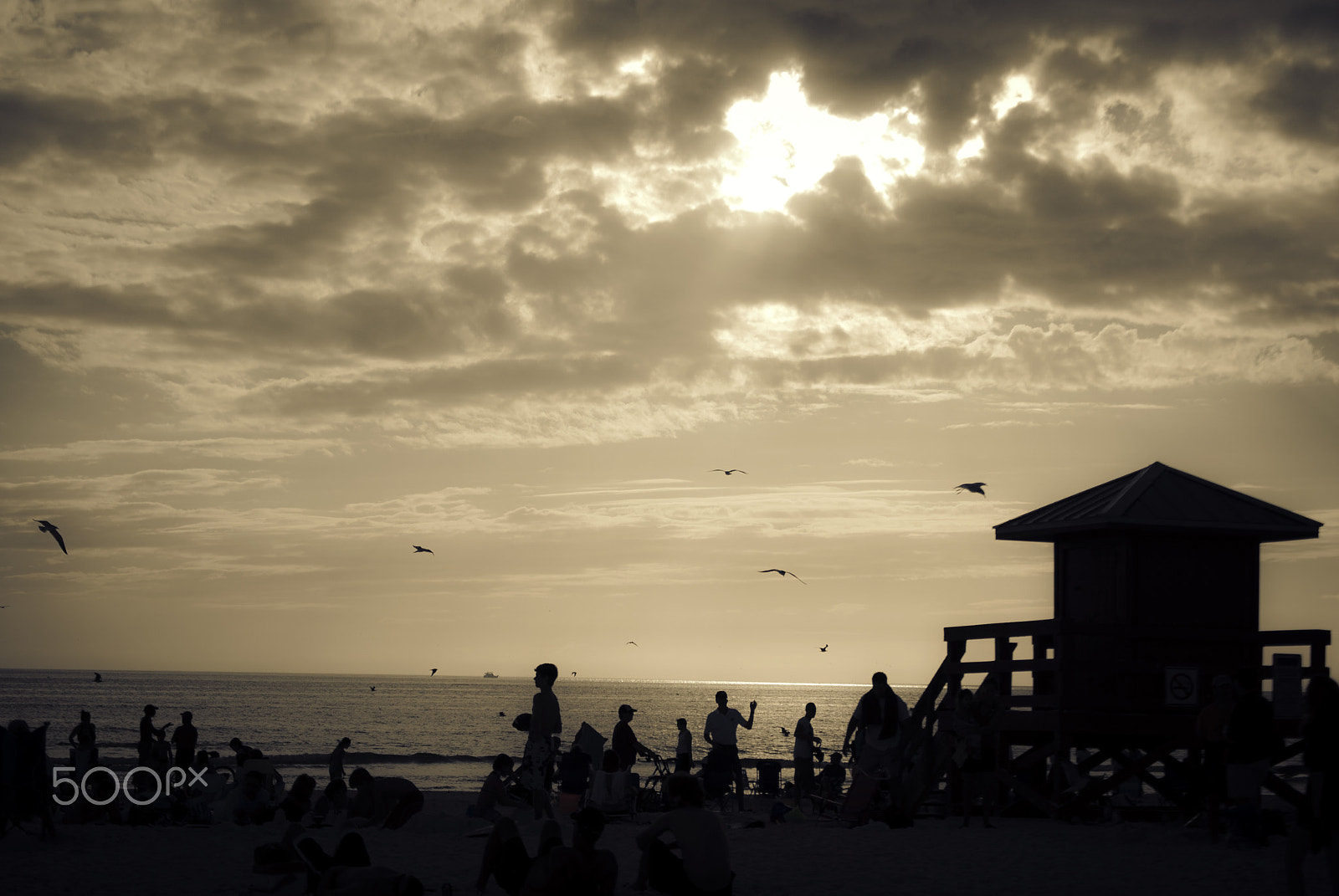 Nikon D200 sample photo. Gloomy sunset photography