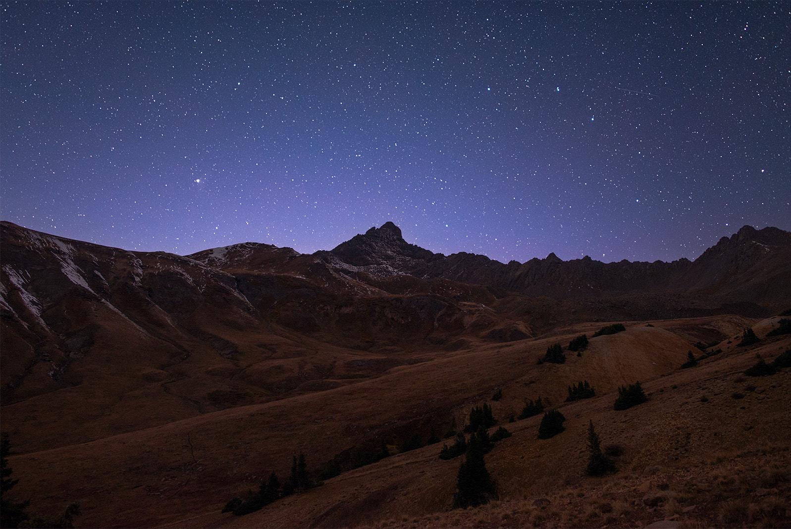 Nikon D600 sample photo. Wetterhorn peak at night photography
