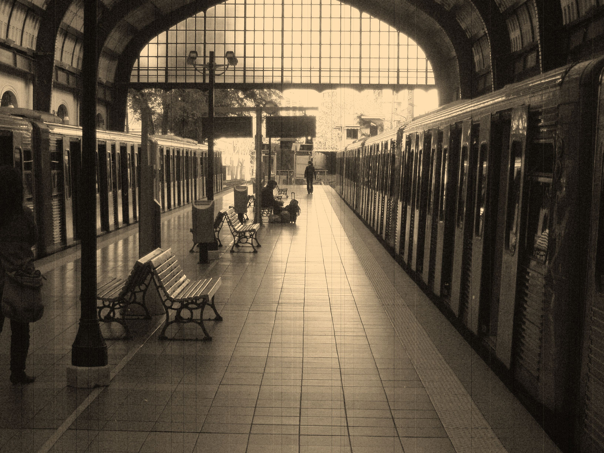Olympus u810/S810 sample photo. Train station photography