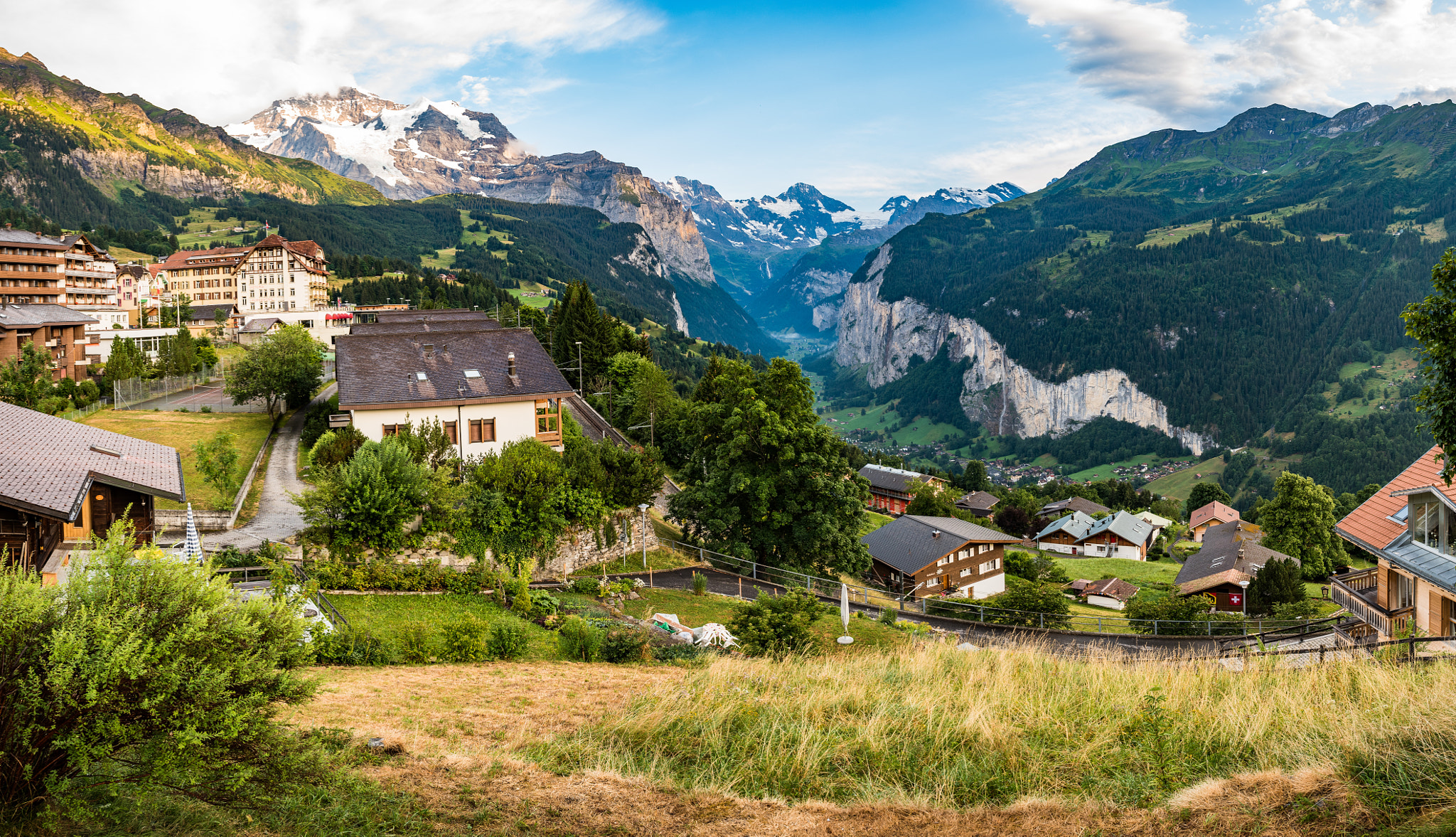 Nikon D750 + Nikon AF-S Nikkor 24mm F1.4G ED sample photo. Wengen countryside photography