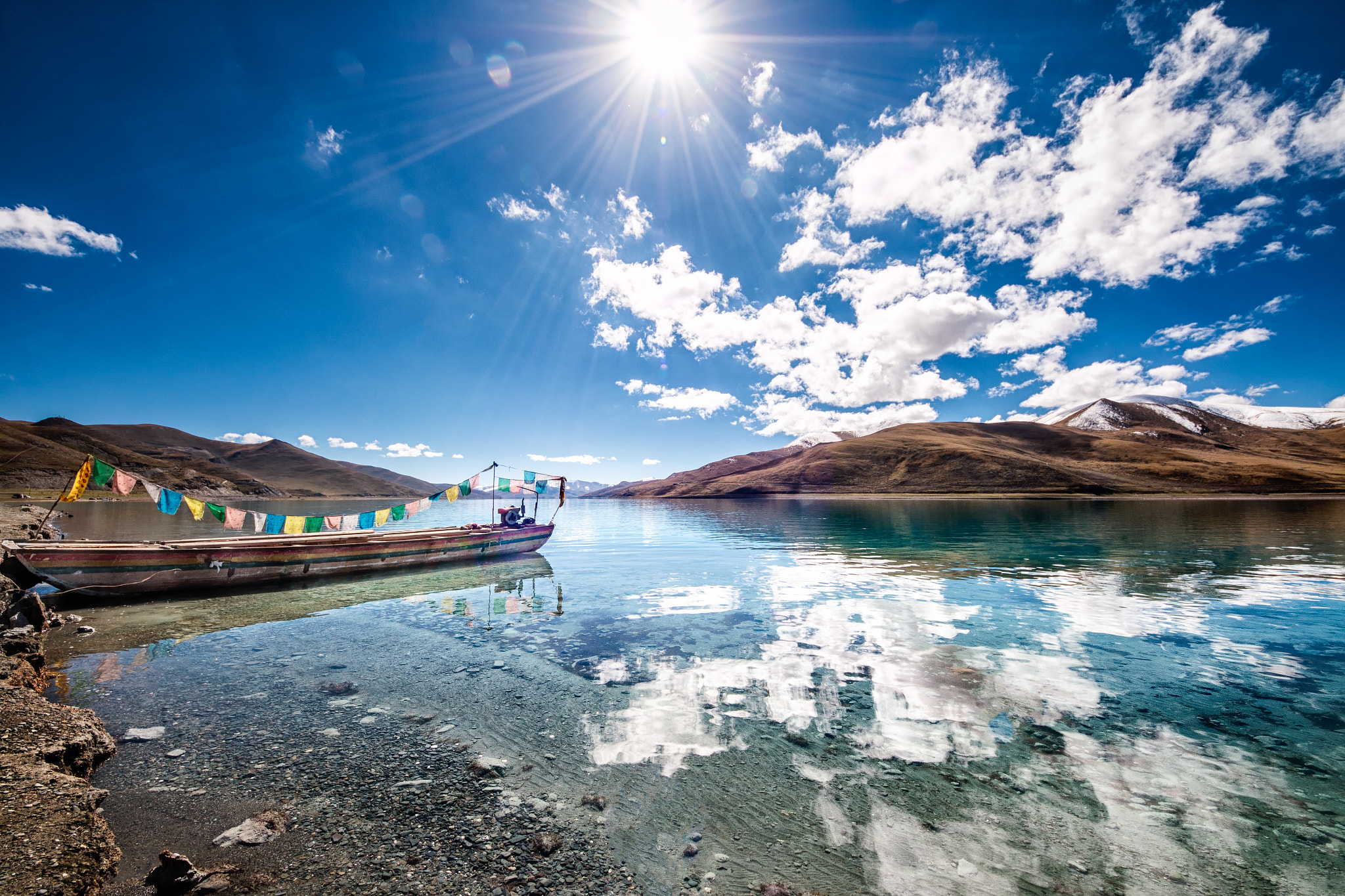 Canon EOS 70D + Sigma 8-16mm F4.5-5.6 DC HSM sample photo. Scorpion lake, tibet photography