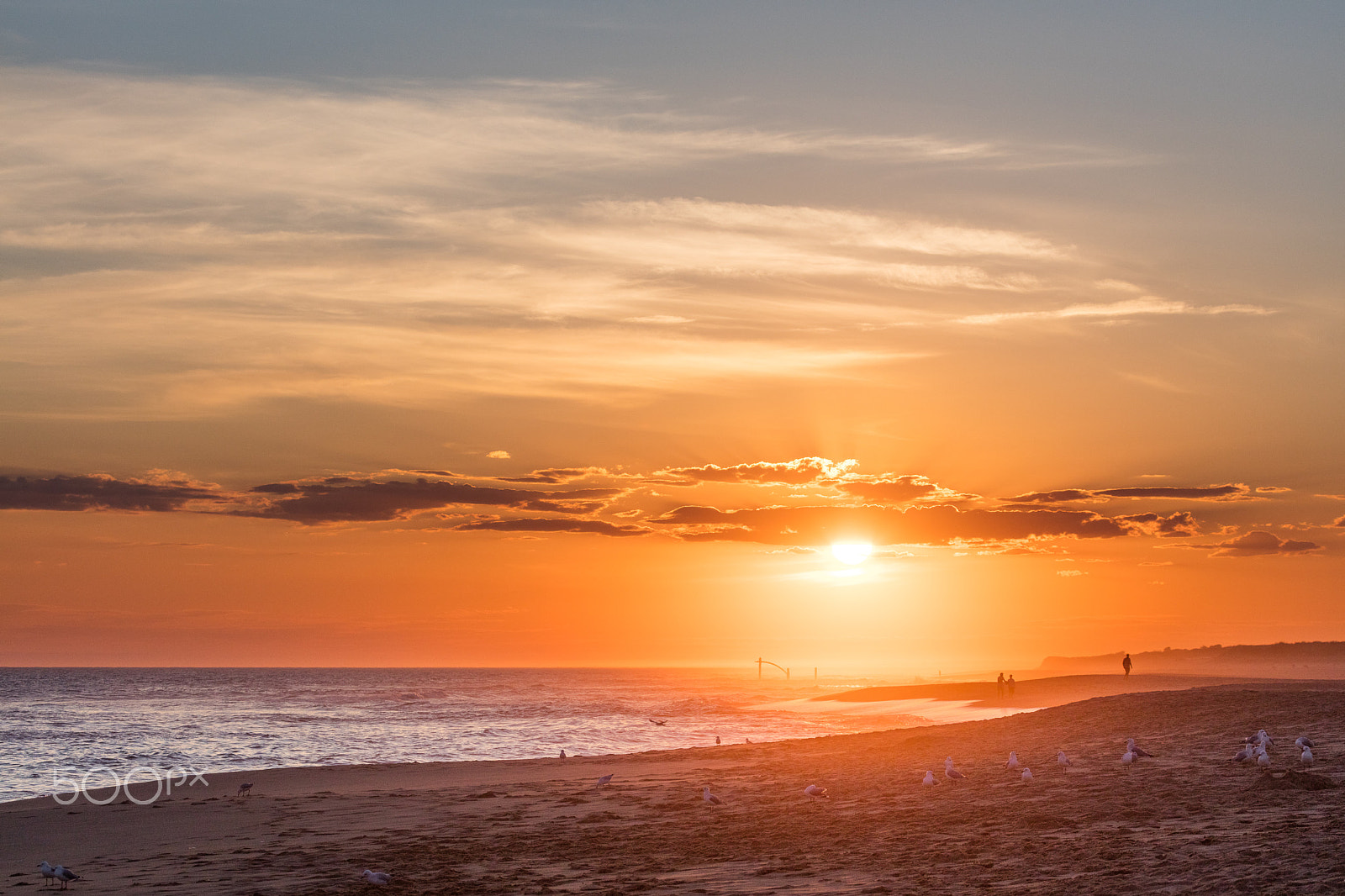 Canon EF 100-400mm F4.5-5.6L IS USM sample photo. Sunset in lakes entrances, australia photography
