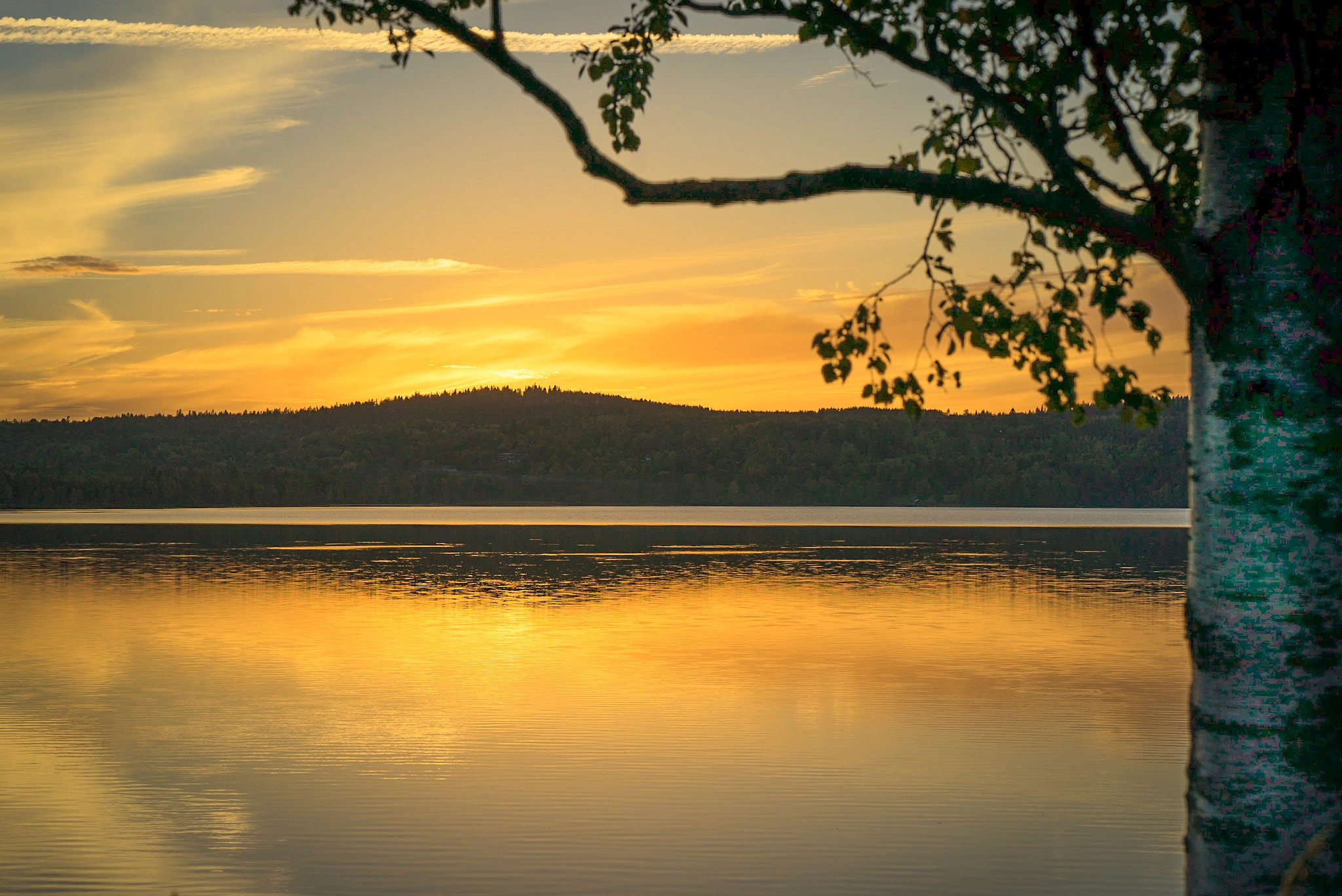 Sony a7R sample photo. Sunset over the lake photography