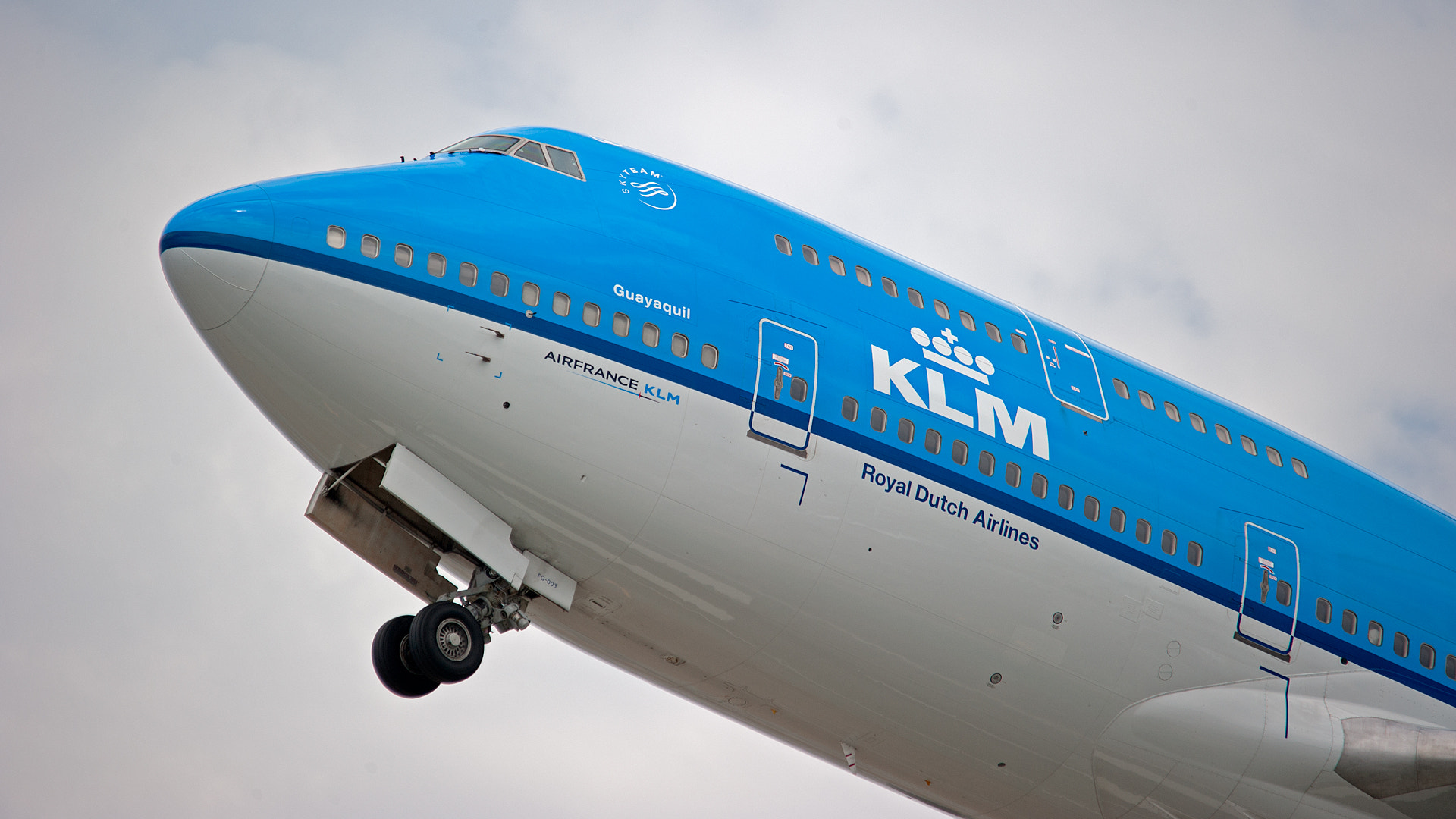 Sigma 150-500mm F5-6.3 DG OS HSM sample photo. Klm b747 departs ksfo photography