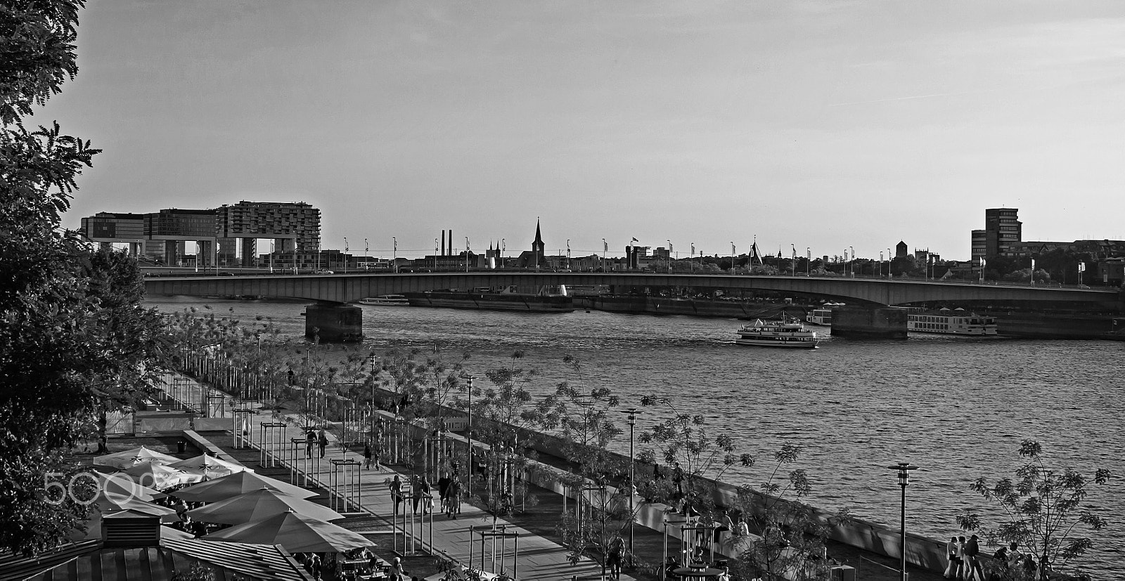 Canon EF 28-135mm F3.5-5.6 IS USM sample photo. Cologne in b/w photography