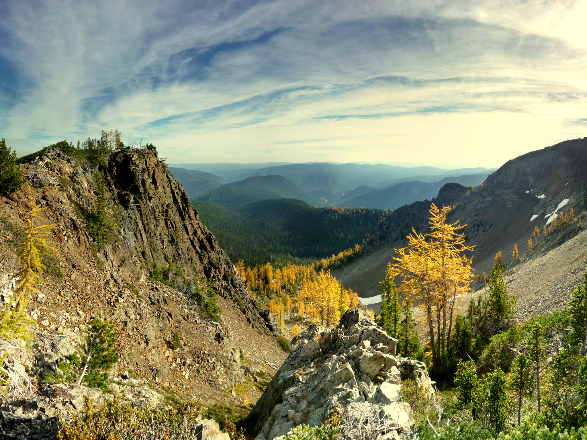 Panasonic DMC-FS15 sample photo. Autumn mountain panorama photography