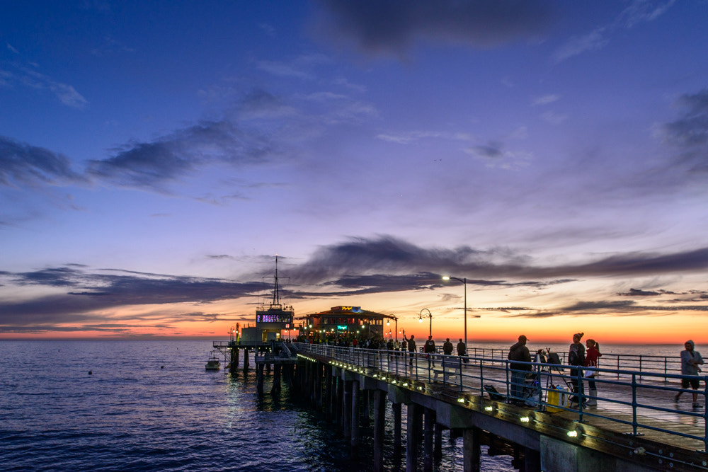 Nikon D800 + Nikon PC-E Nikkor 24mm F3.5D ED Tilt-Shift sample photo. Pier in santa monica, ca photography