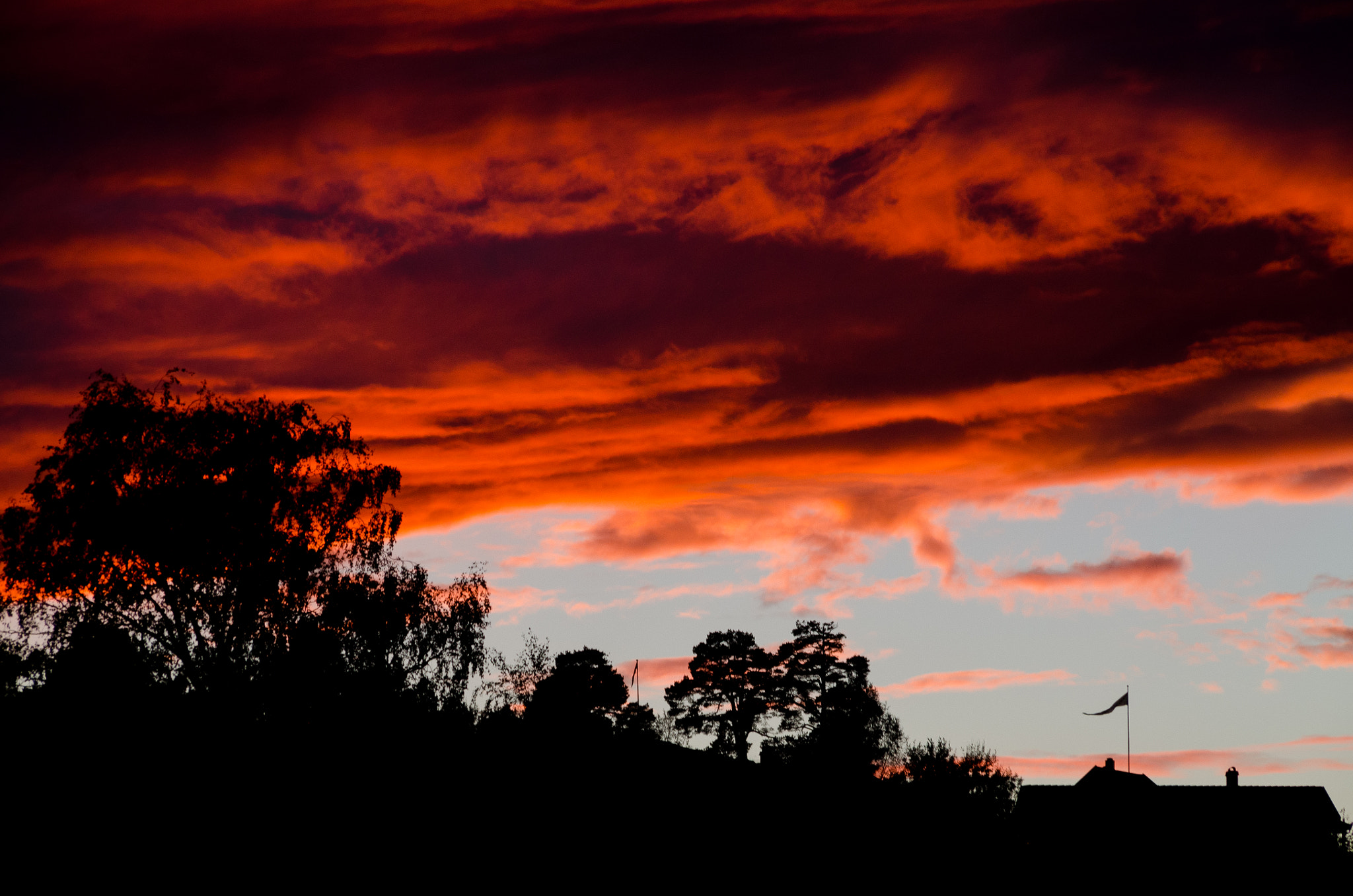 Nikon D7000 sample photo. Red hot skyline photography