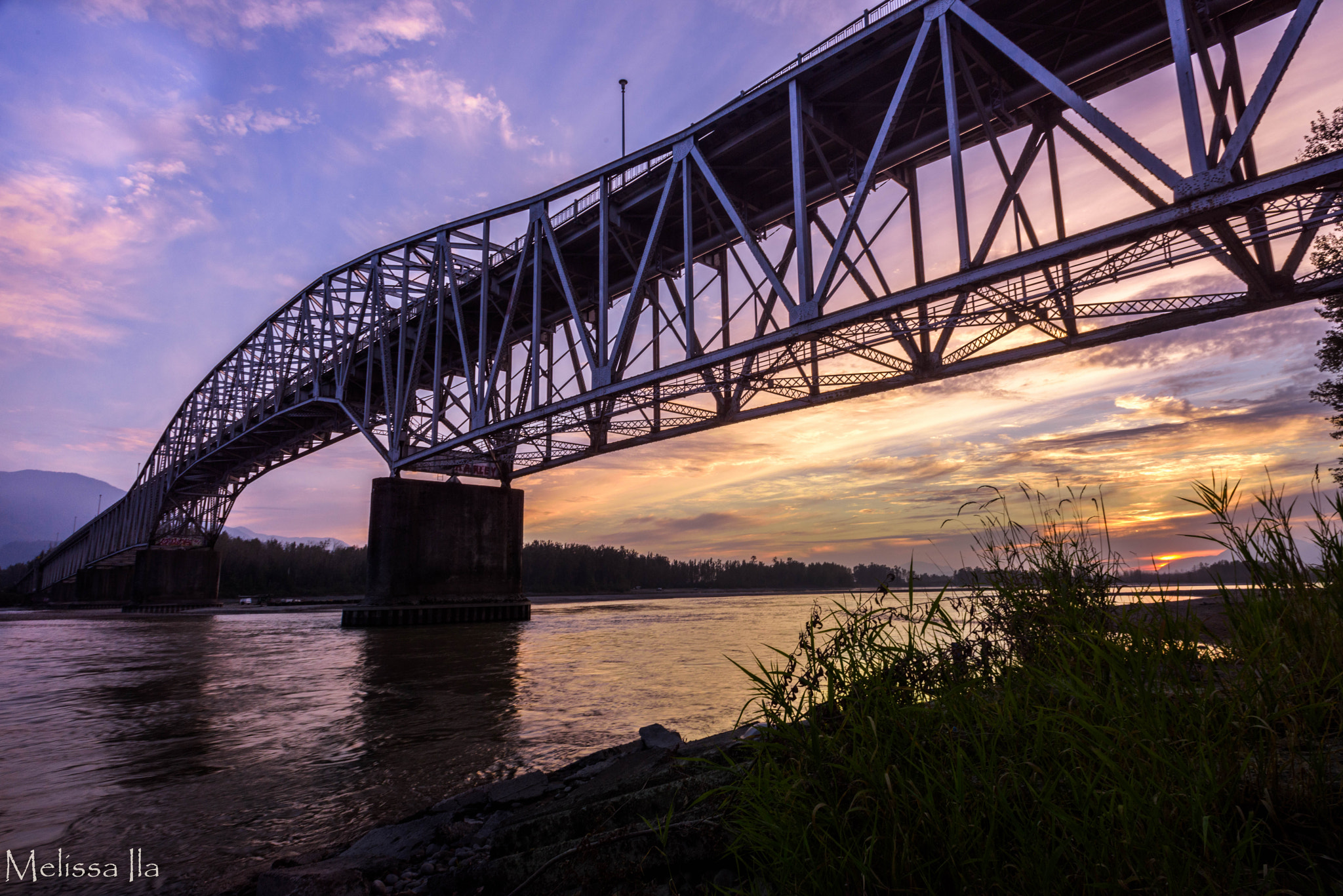 Nikon D810 + Nikon AF Nikkor 20mm F2.8D sample photo. Sunset bridge photography