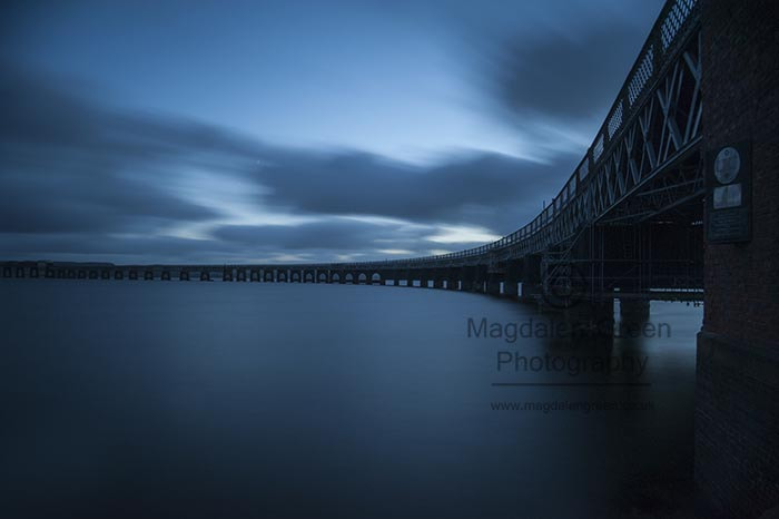 Nikon D700 + AF-S DX Zoom-Nikkor 18-55mm f/3.5-5.6G ED sample photo. To infinity and beyond - tay rail bridge curves - long exposure photography