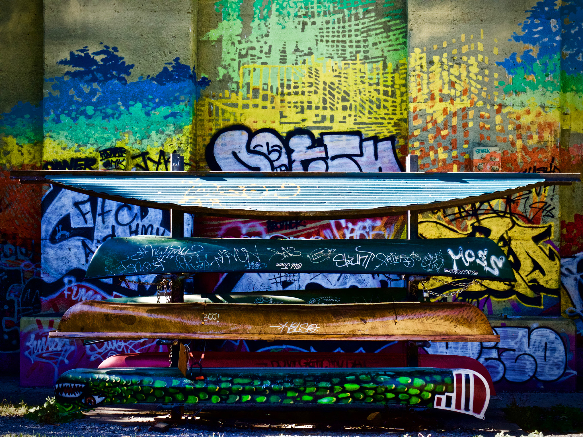 Panasonic Leica DG Nocticron 42.5mm F1.2 ASPH OIS sample photo. Tagged canoes photography