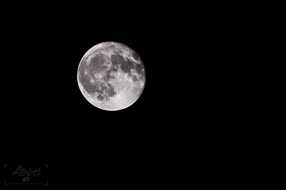 Nikon D50 sample photo. Beautiful moon photography