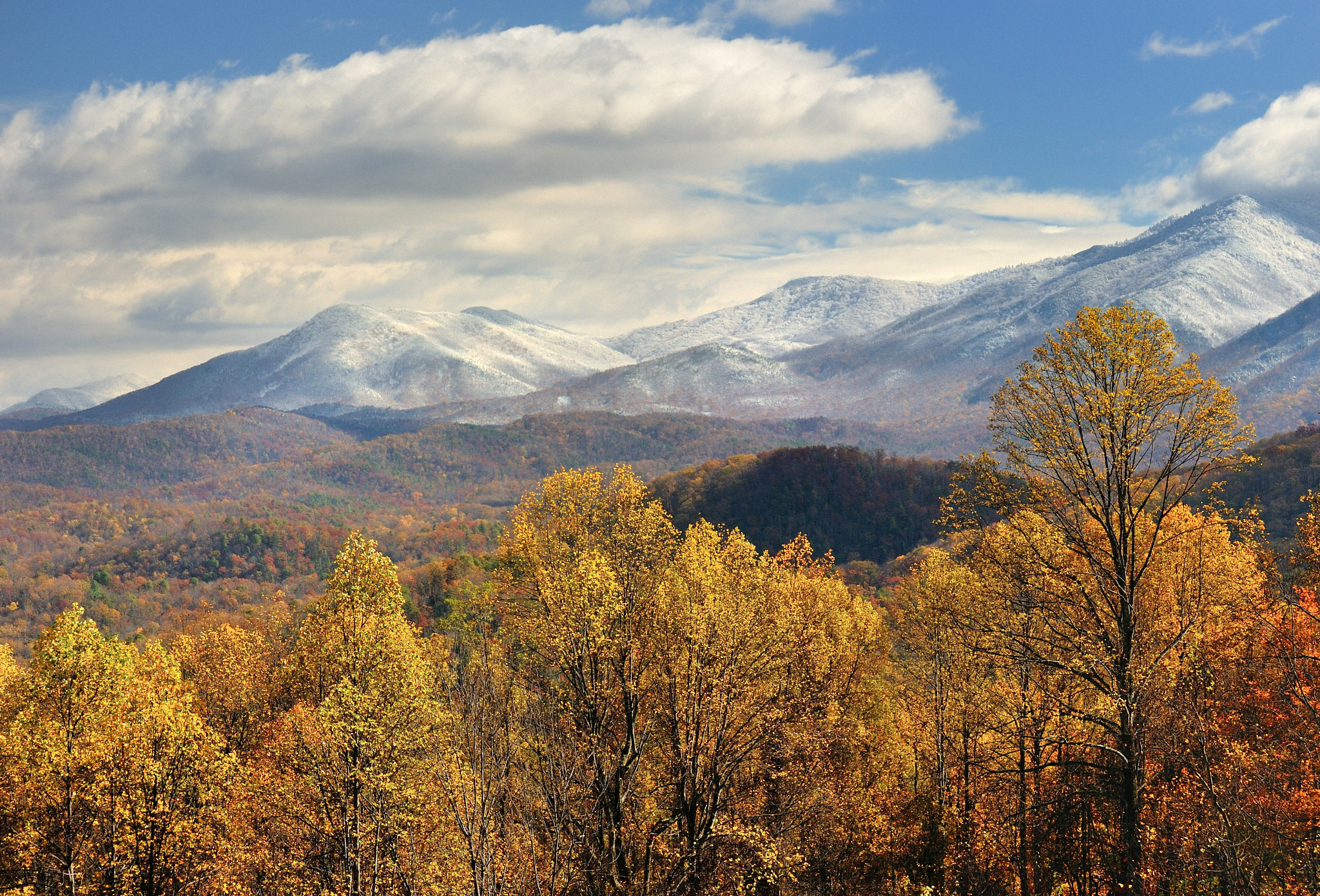 Autumn Snow in the Smokies - Great Smoky Mountians National Park by ...