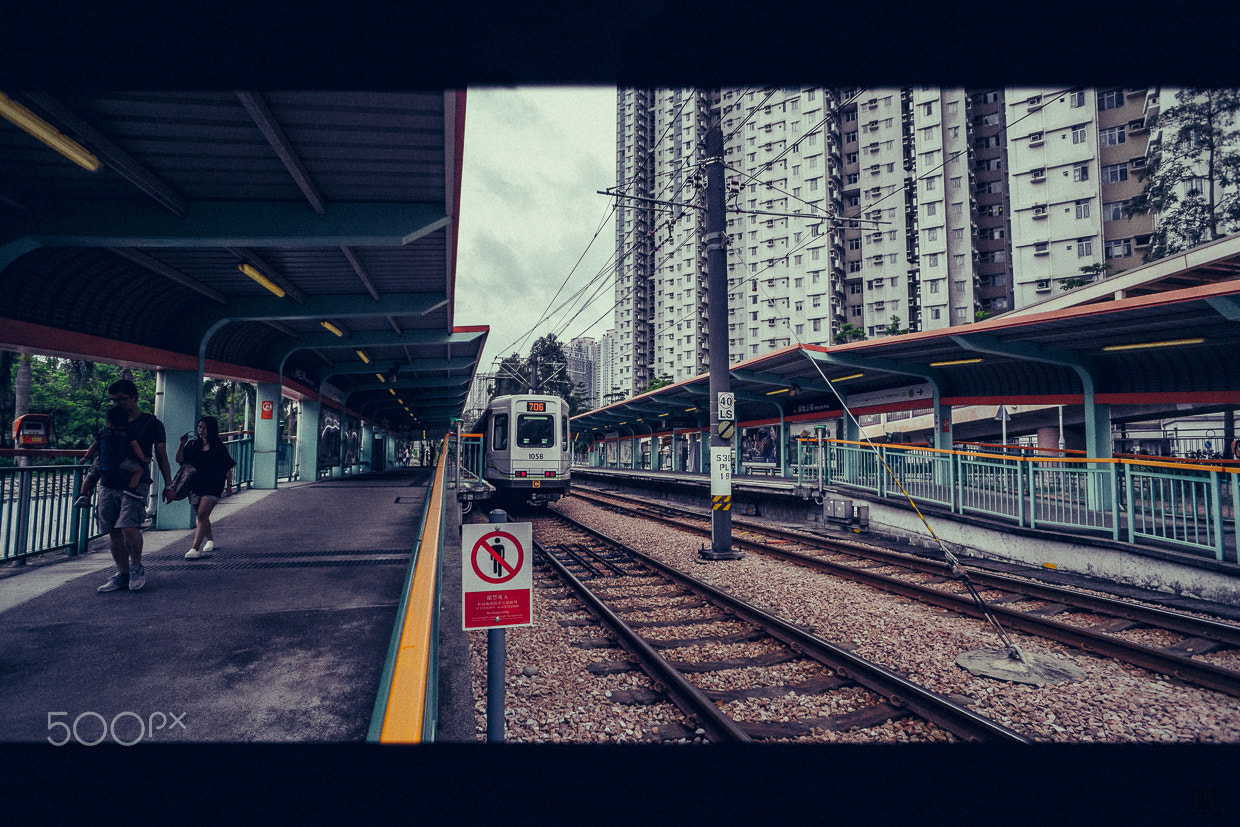Sony a7R sample photo. Train approaching photography