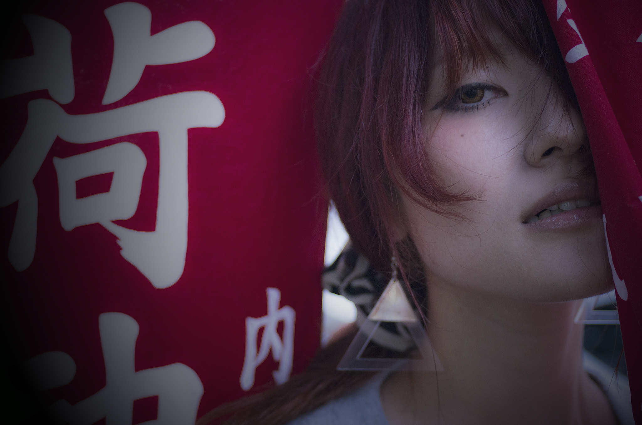 Pentax K-5 + Pentax smc DA 40mm F2.8 XS Lens sample photo. 彼女の紅髪。 photography