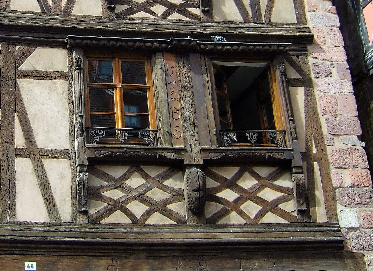 Fujifilm FinePix F31fd sample photo. A very old alsatian window photography