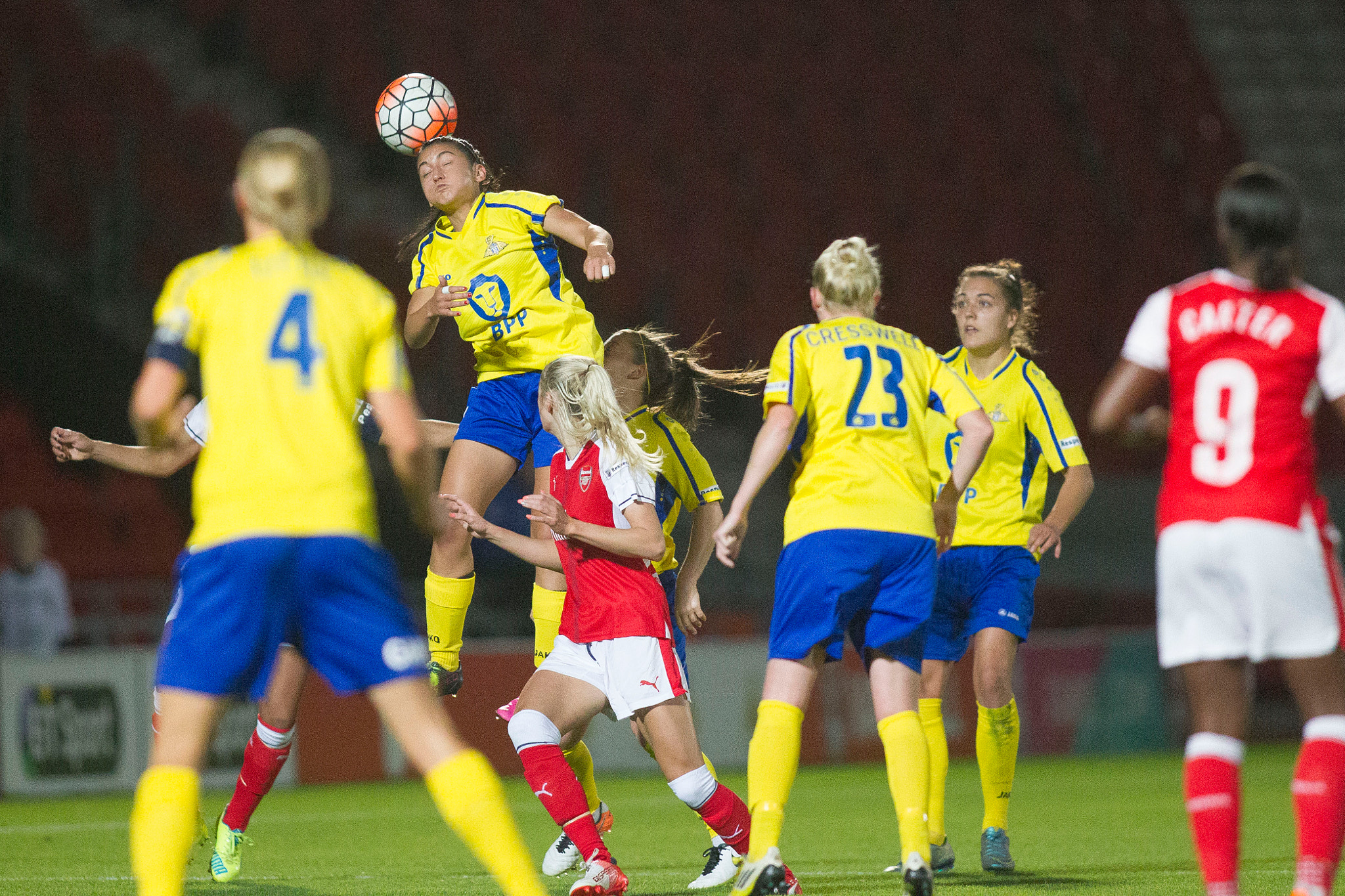 Canon EOS-1D Mark IV + Canon EF 400mm f/2.8L sample photo. Doncaster rovers belles vs arsenal ladies, fa women's super league fa wsl1, football, the... photography